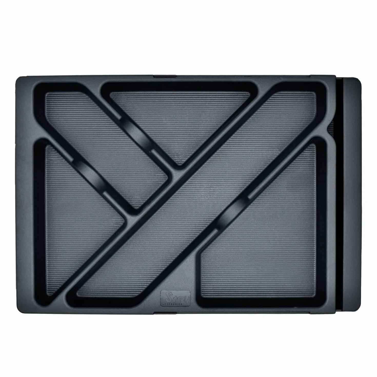 Plateau extensible pour tiroir de bureau plastique recyclé 32,8-45,2 x 22,5 x 2,5 cm Noir Made in EU