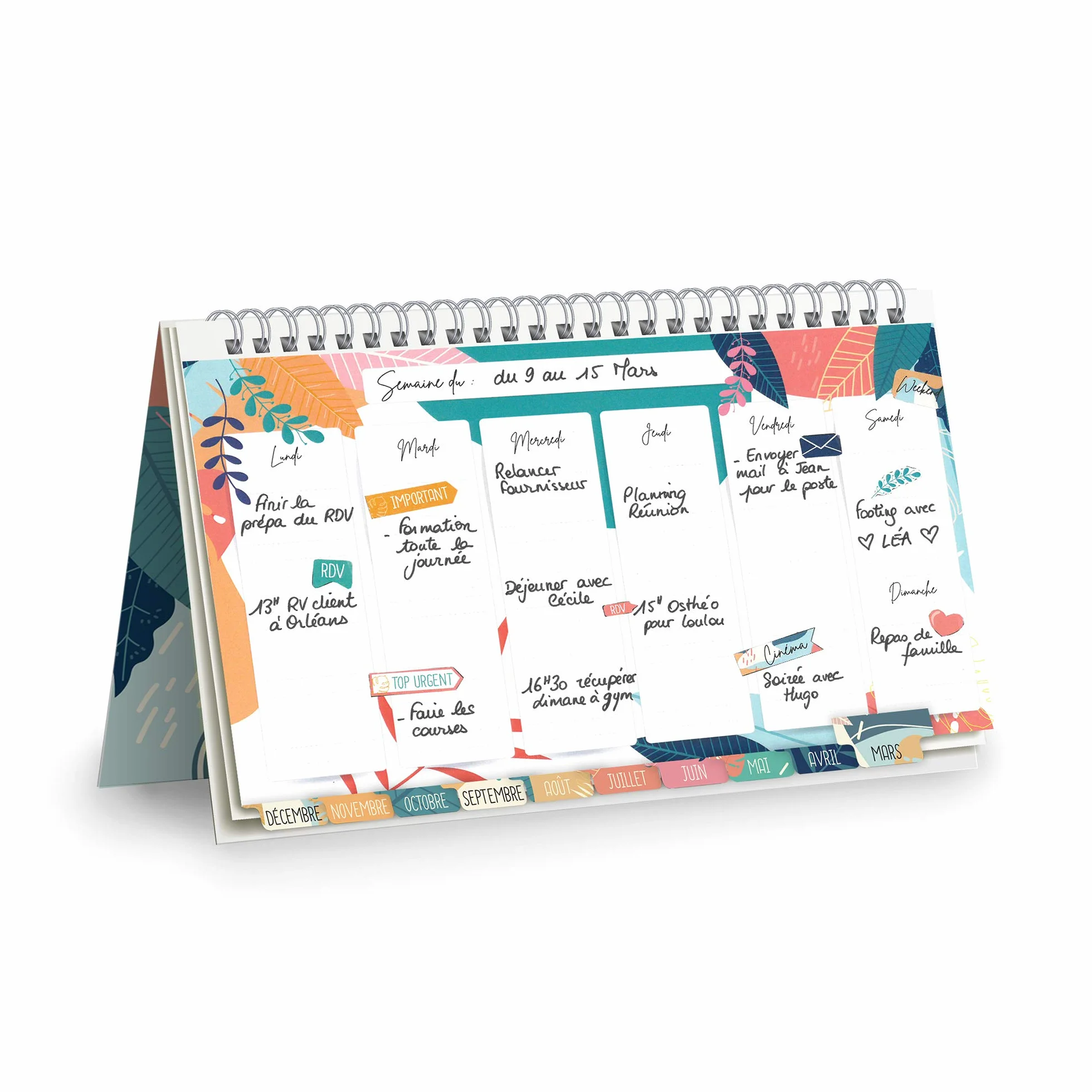 Mitsubishi Pencil uni-ball Weekly Planner Non Daté 60 Pages + 3 Rollers Gel Signo + Surligneur Promark Eye