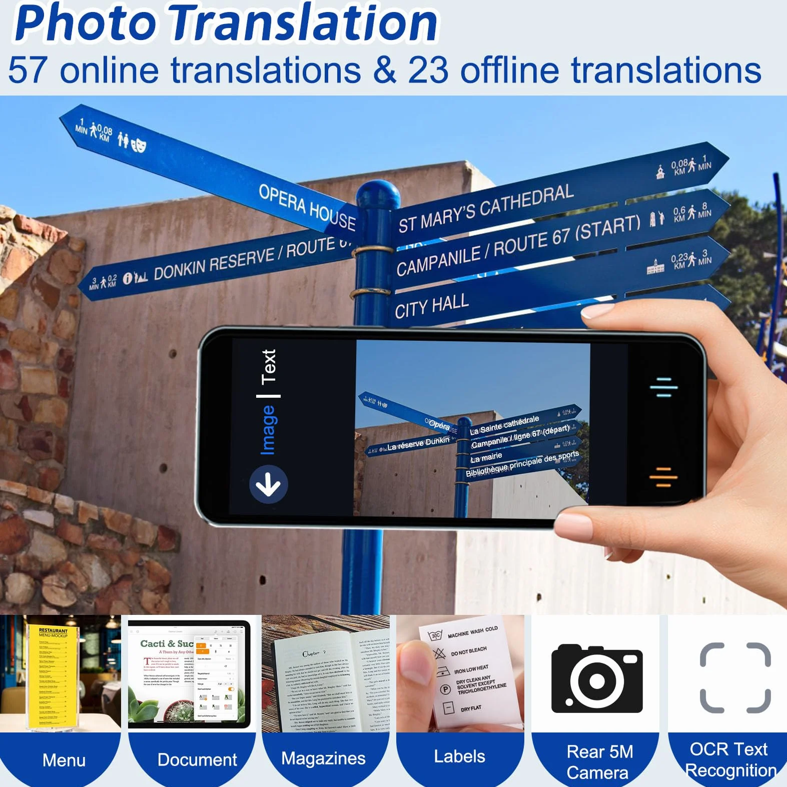 Appareil de Traduction AI Intelligent 142 Langues, Traduction Hors Ligne et Bidirectionnelle Instantanée, Cadeau Voyage (Gris-Gun)