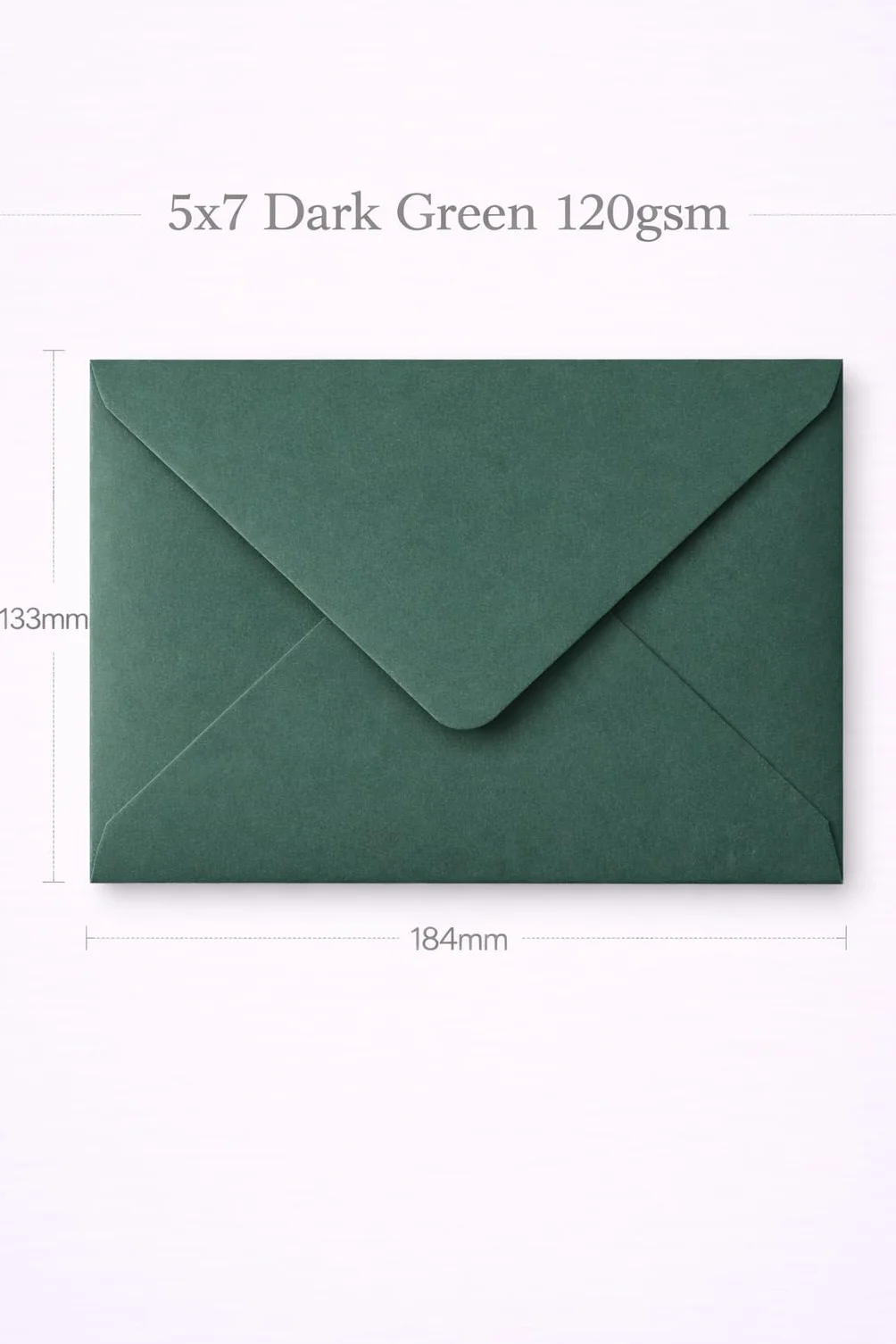 Enveloppes vert foncé 133 mm x 184 mm x 50-120 g/m²