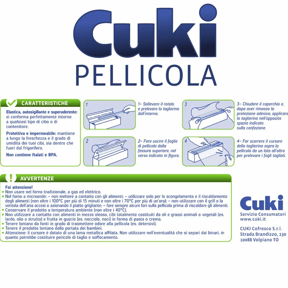 Cuki Film super adhérent 300 mètres avec découpe coulissante 1 paquet