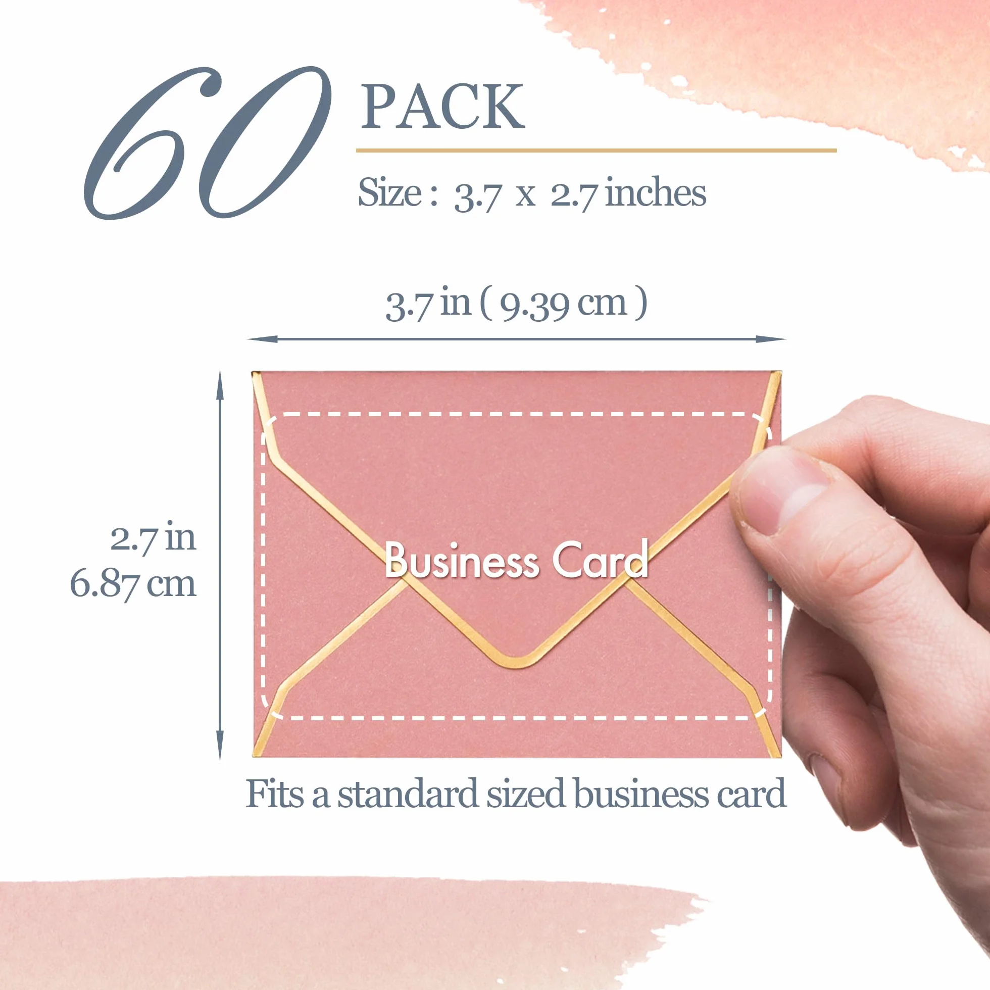 Softbloom Tapestry Mini Enveloppes Lot de 60 6 Couleurs 9,4 x 6,9 cm Intérieur Fleuri