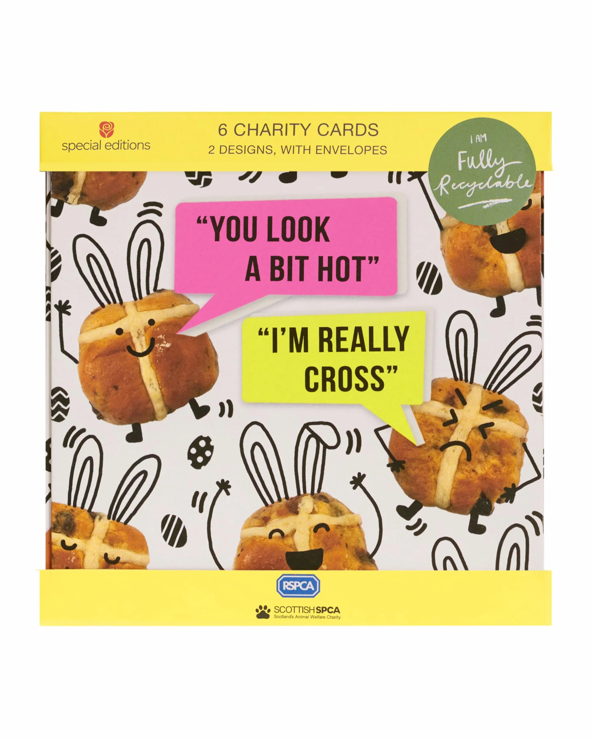 UK Greetings Lot de 6 cartes de Pâques pour lui/elle/ami – 2 motifs amusants