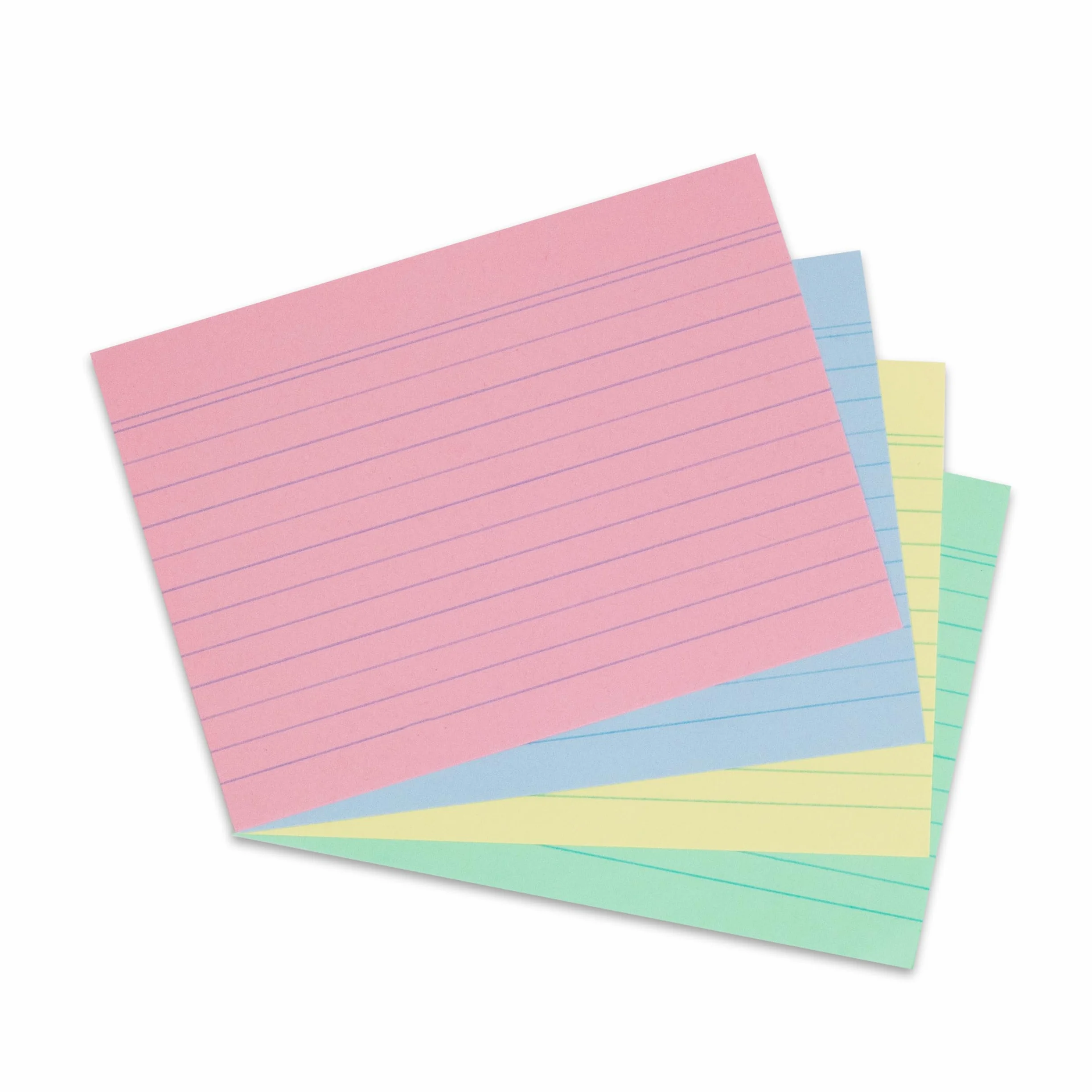 Herlitz Fiches bristol A6 lignées couleurs assorties lot de 200