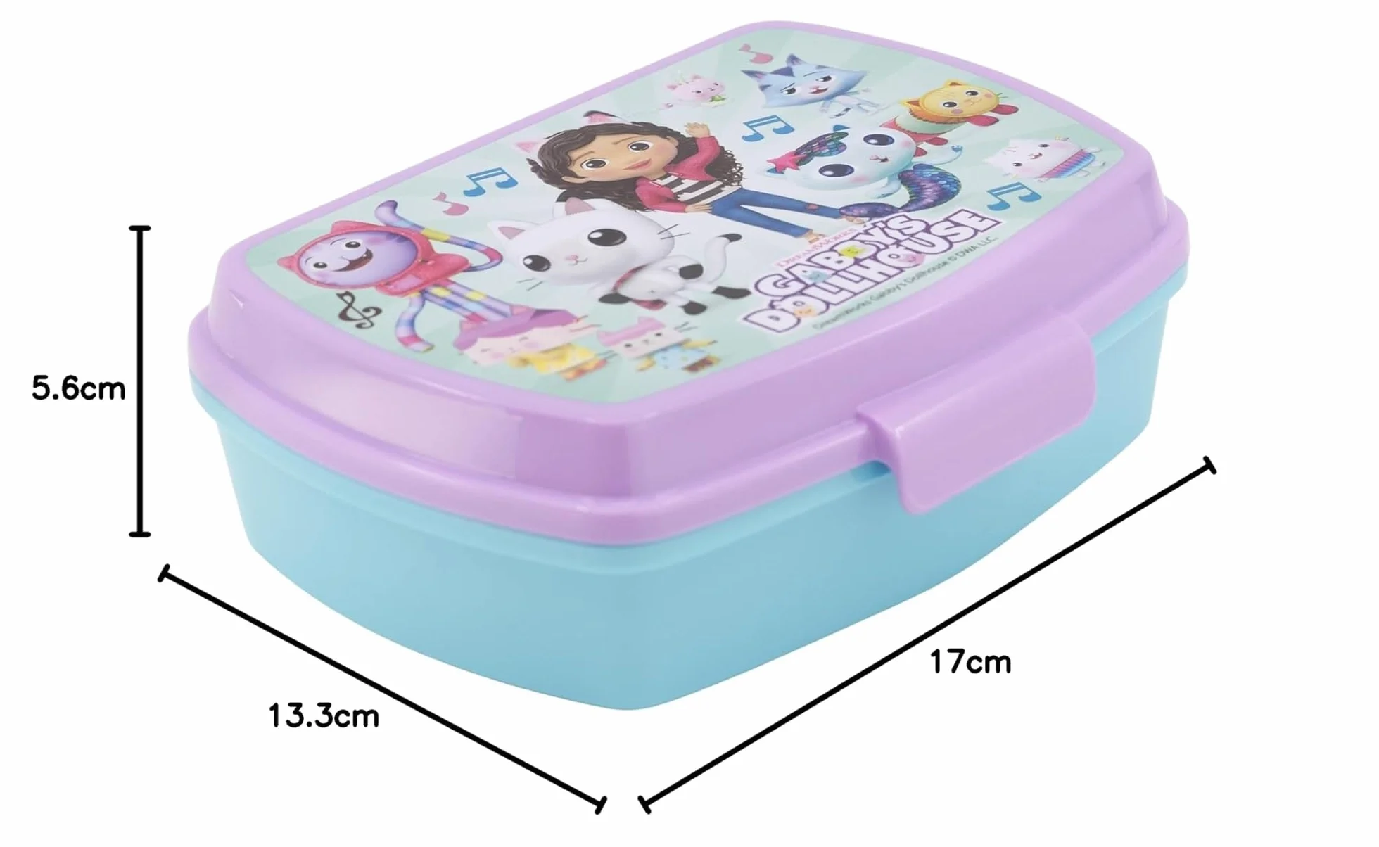 Gabby's Dollhouse Boîte à déjeuner rectangulaire enfant rose clair