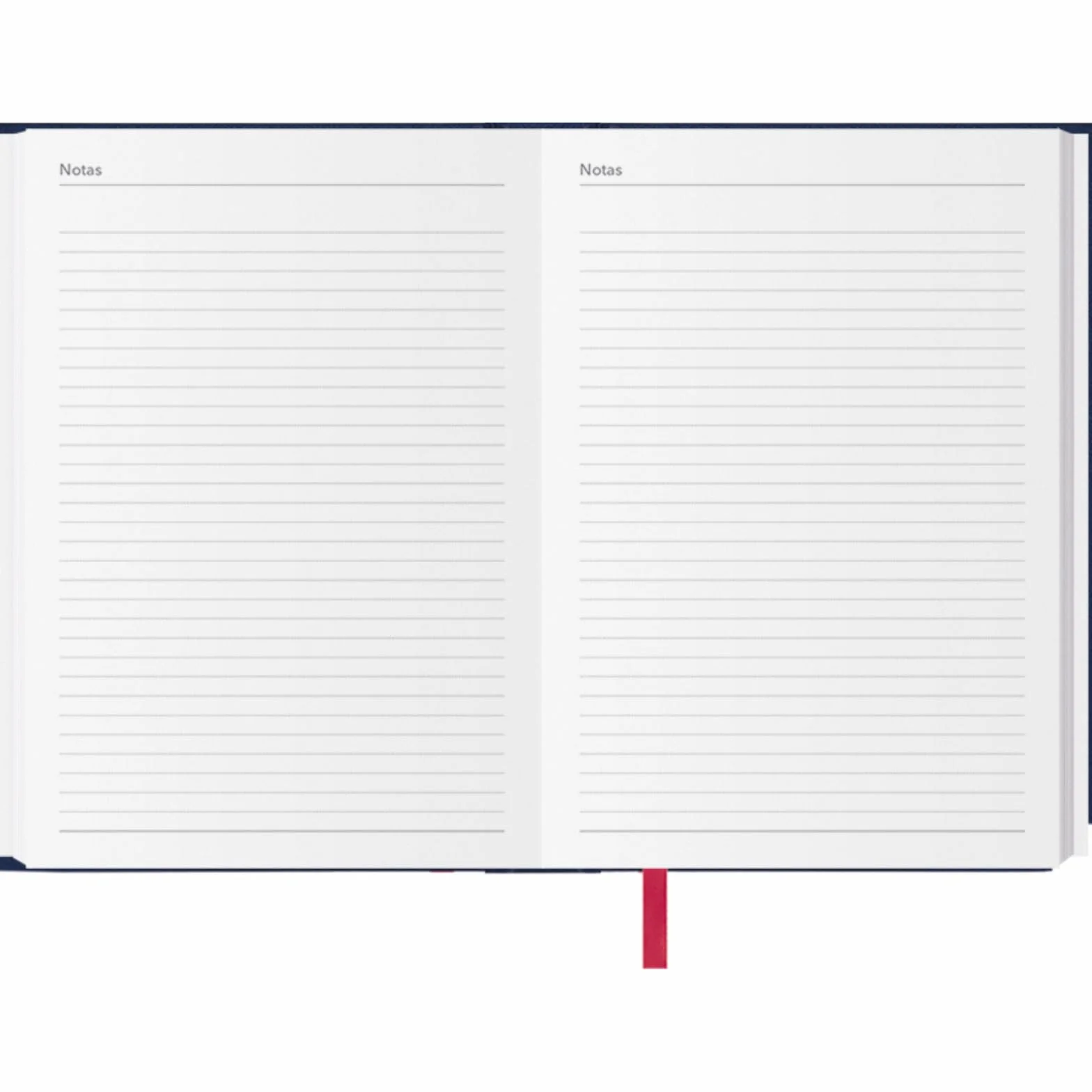 Agenda 2026 Jour par Page A5 14x20 cm Couverture Rigide 12 Mois Janvier à Décembre Planificateur Annuel Espagnol Marque-Page Síntex Bleu