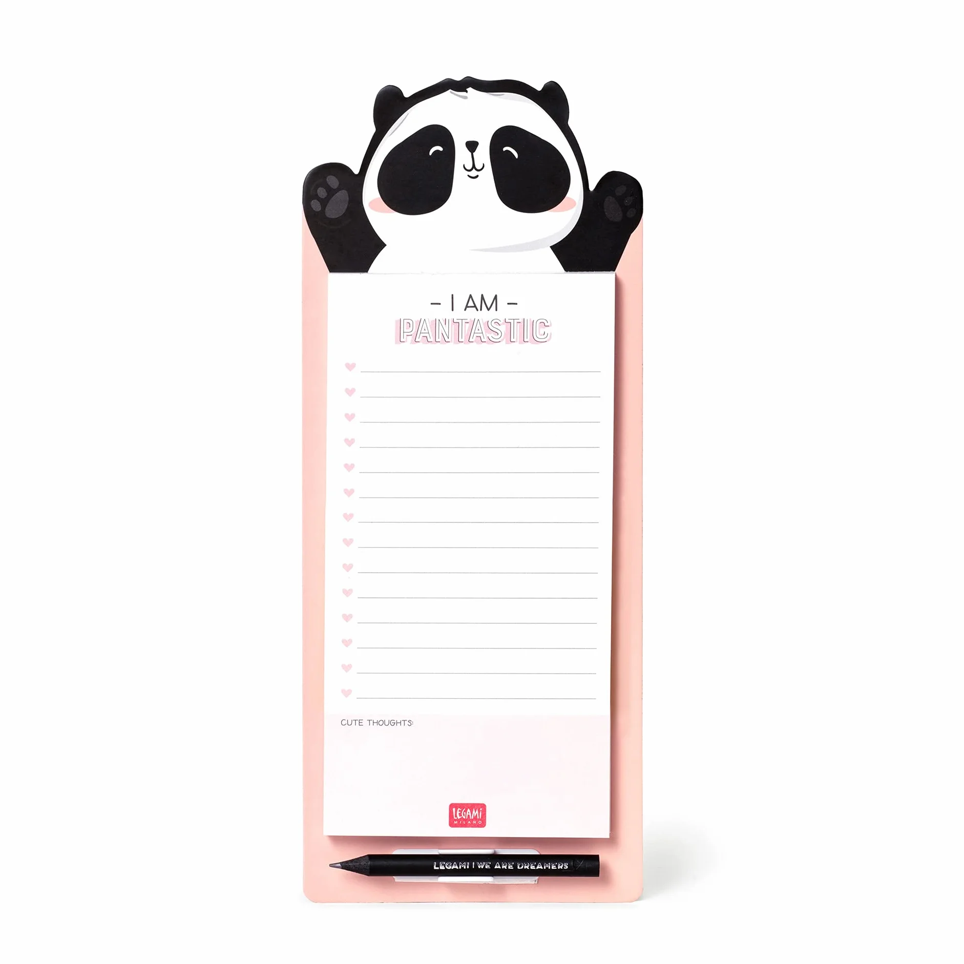 Legami Don't Forget Bloc-notes magnétique 11 x 28 cm Panda