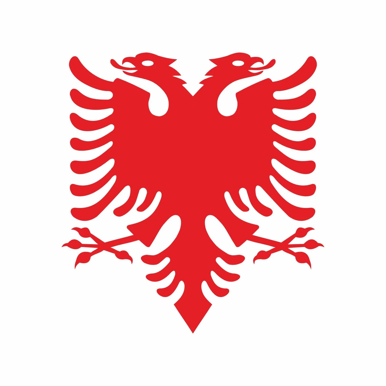 Autocollant Voiture Albanie Shqiponja Shqipe Stickers Rouge