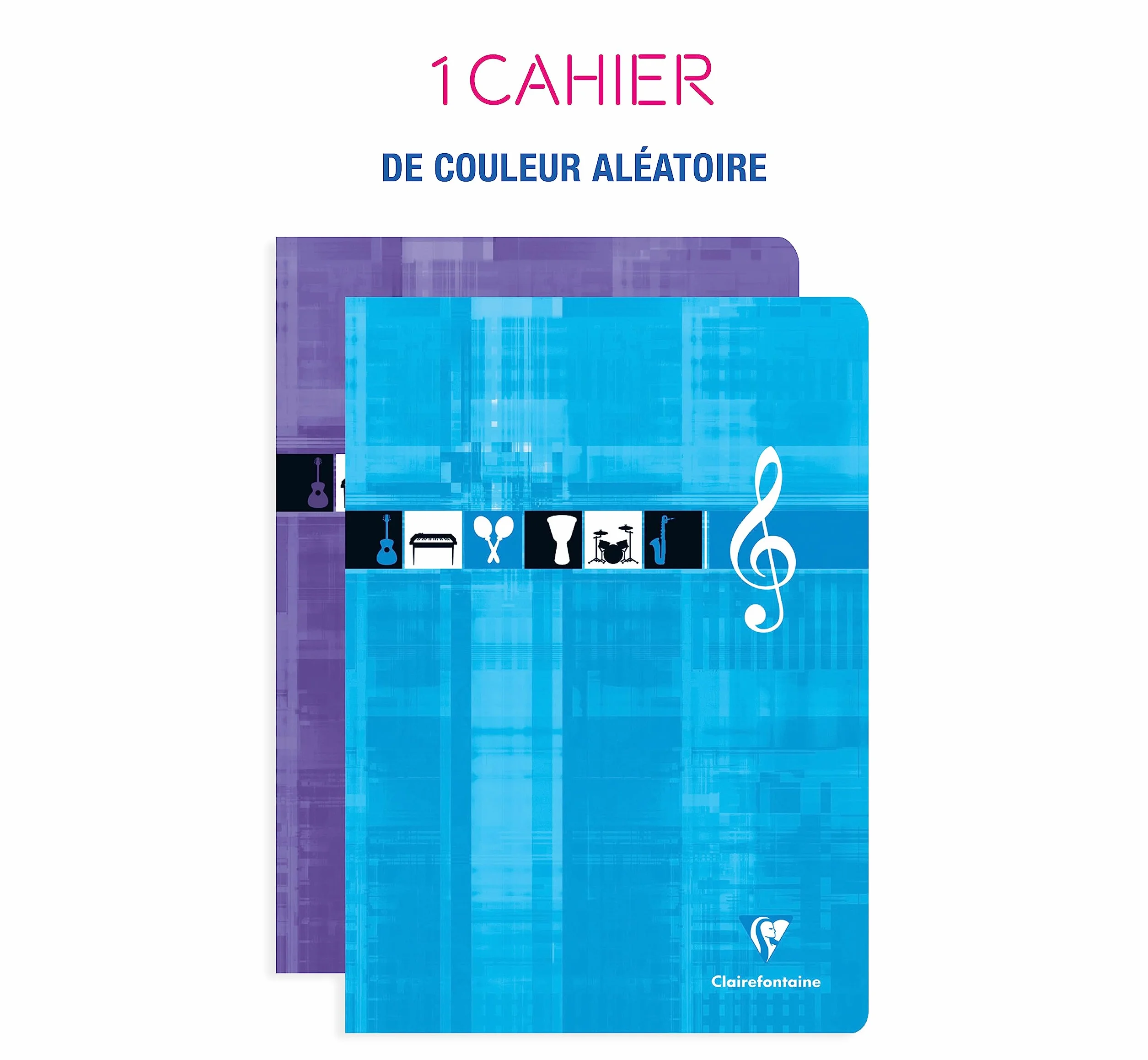 Clairefontaine Cahier de Musique A4 48 Pages 10 Portées Papier 90 g Couverture Pelliculée