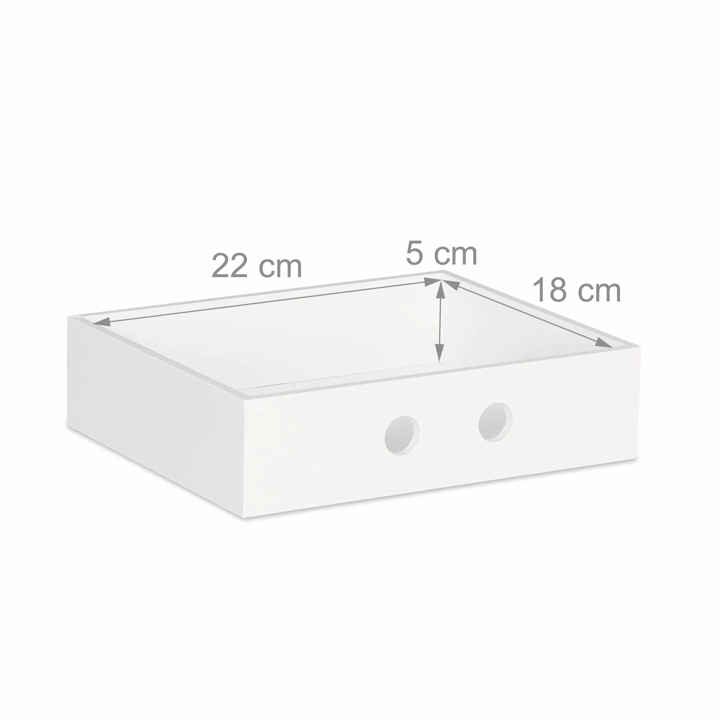 Relaxdays Organiseur de Bureau 2 Tiroirs Bambou MDF Rangement HLP 14 x 25 x 20 cm Blanc