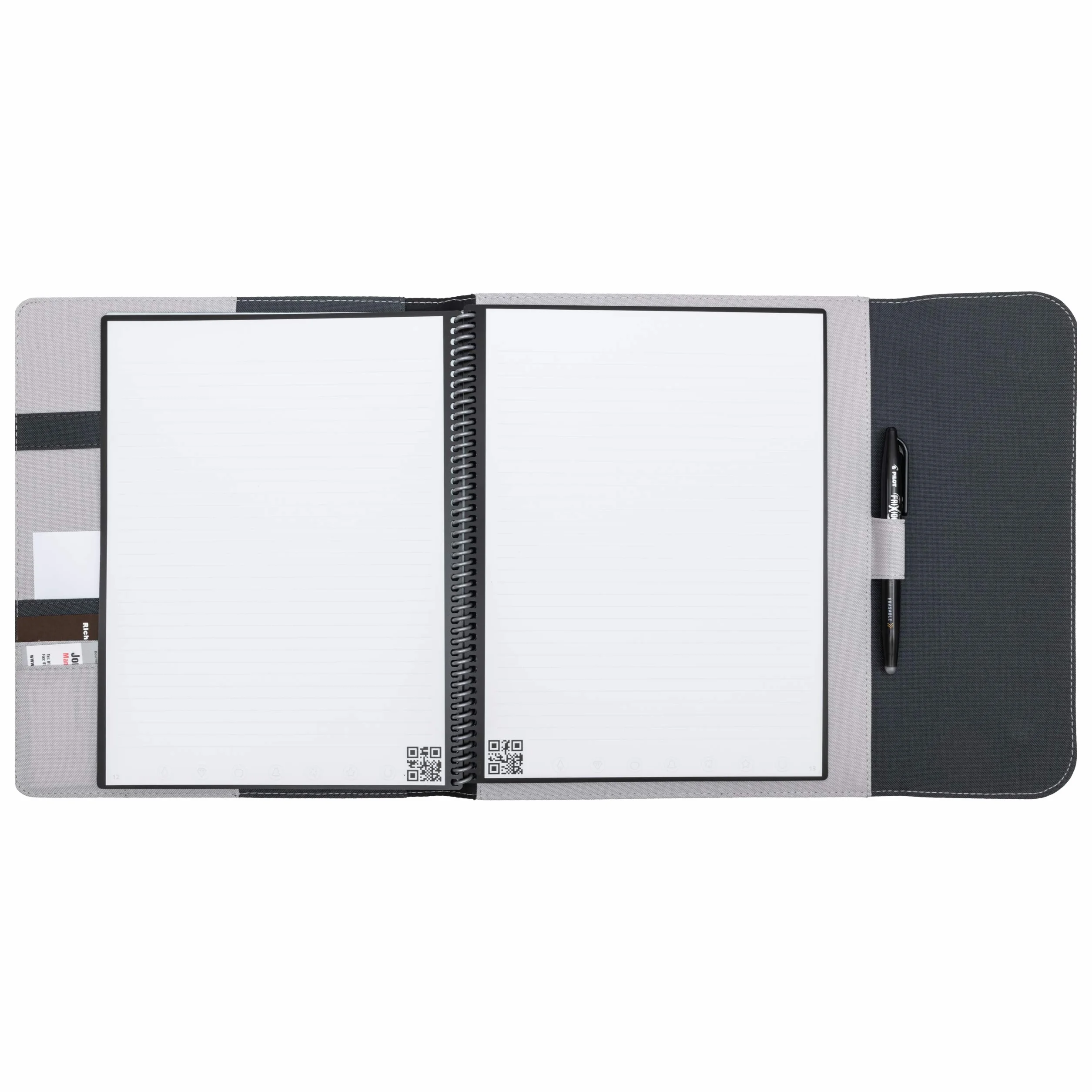 Rocketbook Capsule 2.0 Folio Cover pour Core, Panda et Fusion, Gris Format Lettre A4 21 x 29,7 cm