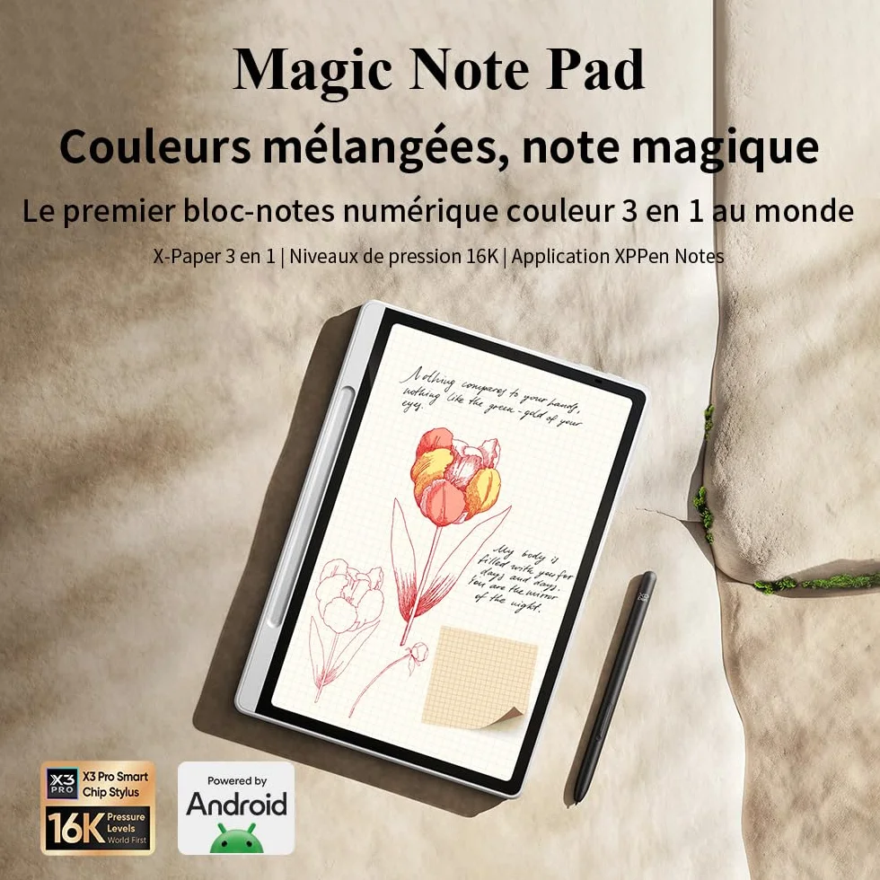 XPPen Magic Note Pad 10,95 Pouces Tablette Prise de Note Numerique avec Trois Modes