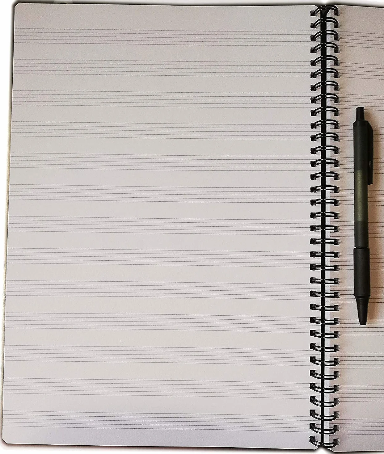 Cahier de musique à rayures pentagramme A4 spirale métallique bloc partition 21x30