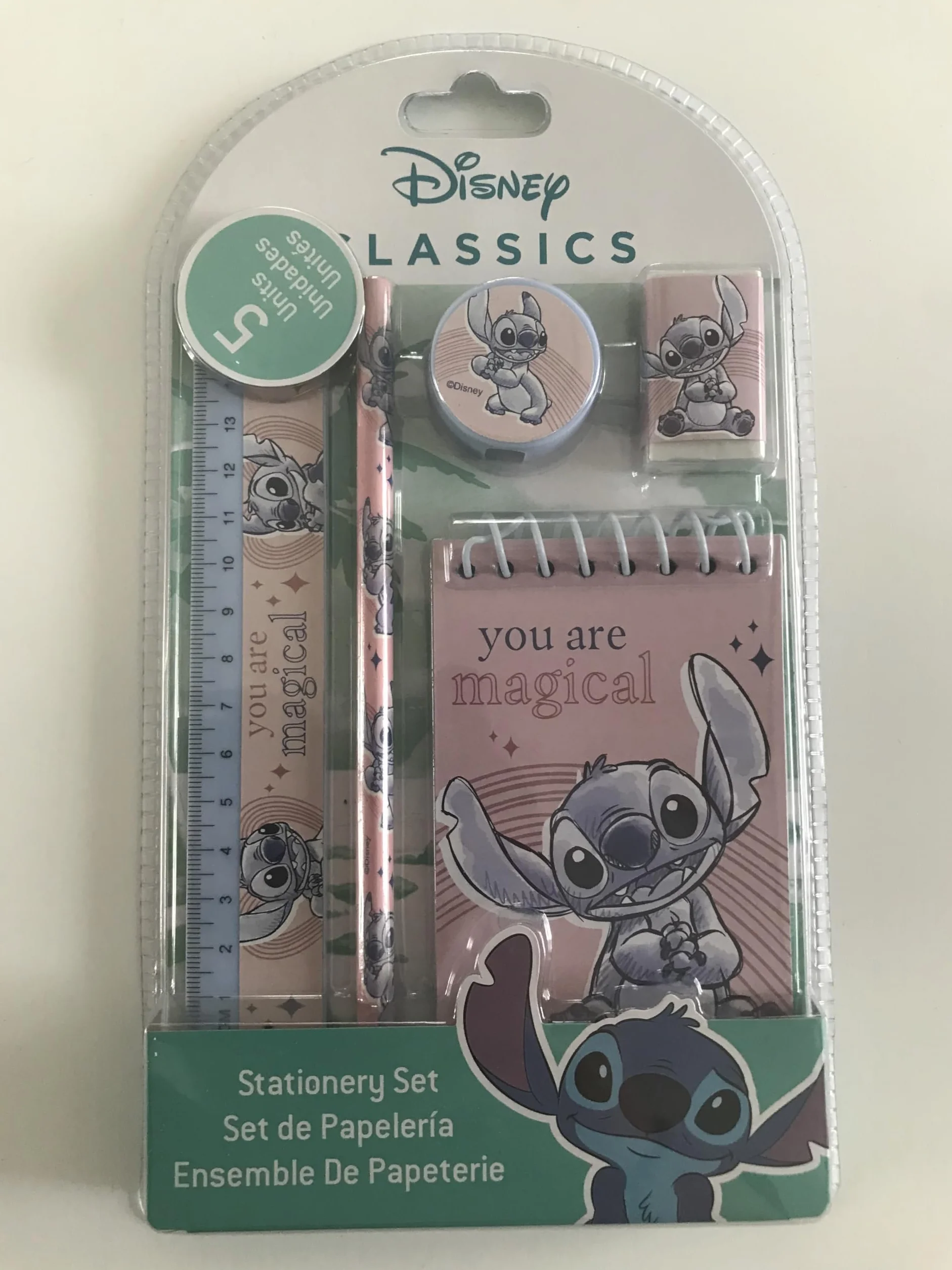 Stitch Set cadeau de papeterie 5 pièces 15 x 26