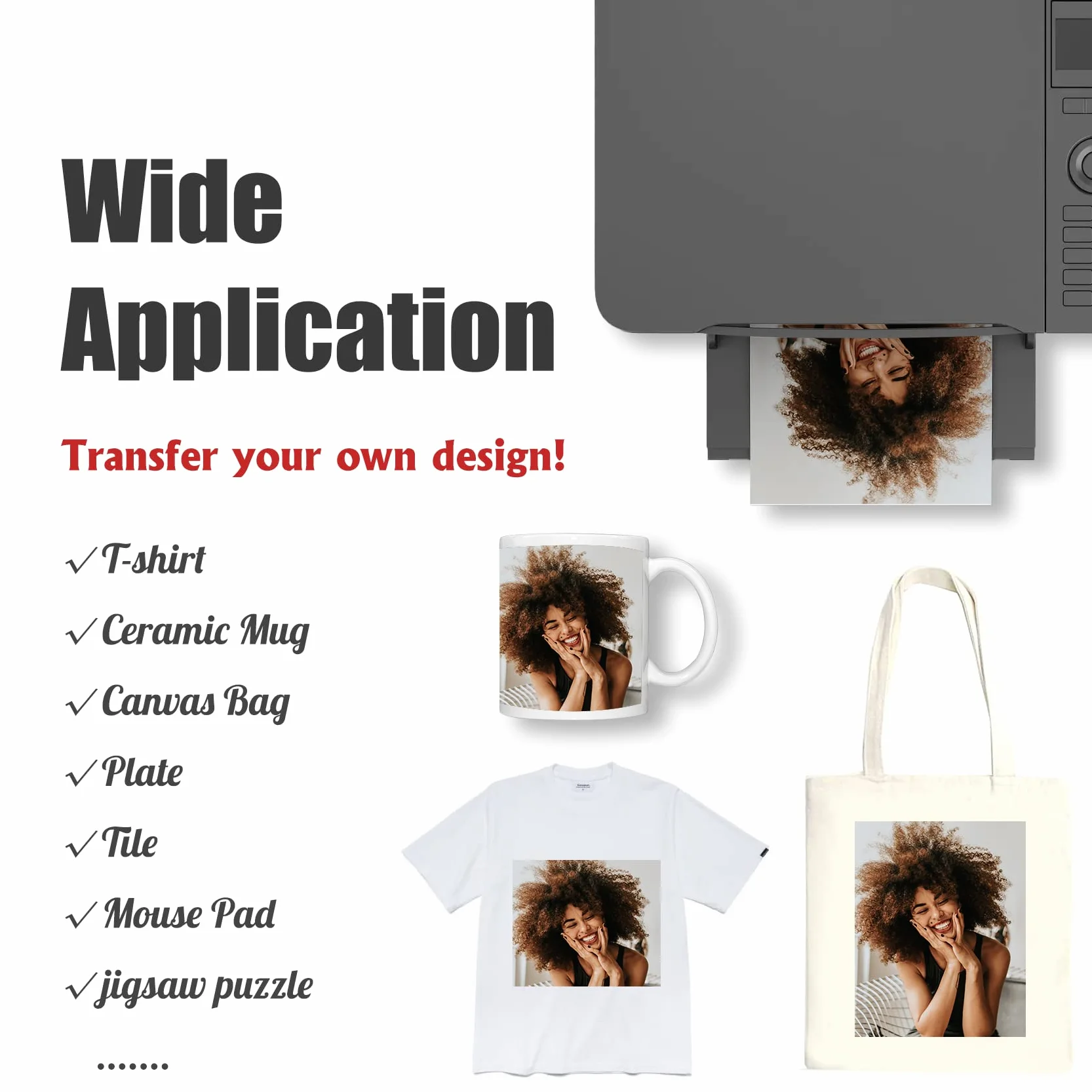 Papier sublimation A4 210x297 mm 100 feuilles 120 g/m² Compatible EPSON SAWGRASS RICOH