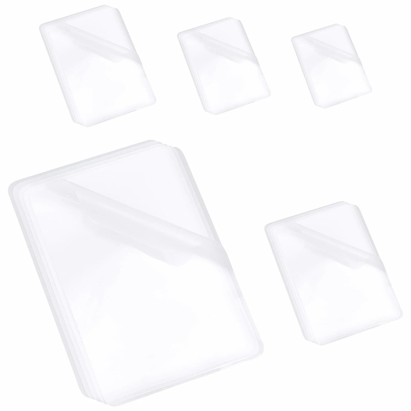 Nbeads 100 Microns Pochettes de Plastification A4, 150 Pcs 5 Tailles Film Thermique pour Photos et Affiches