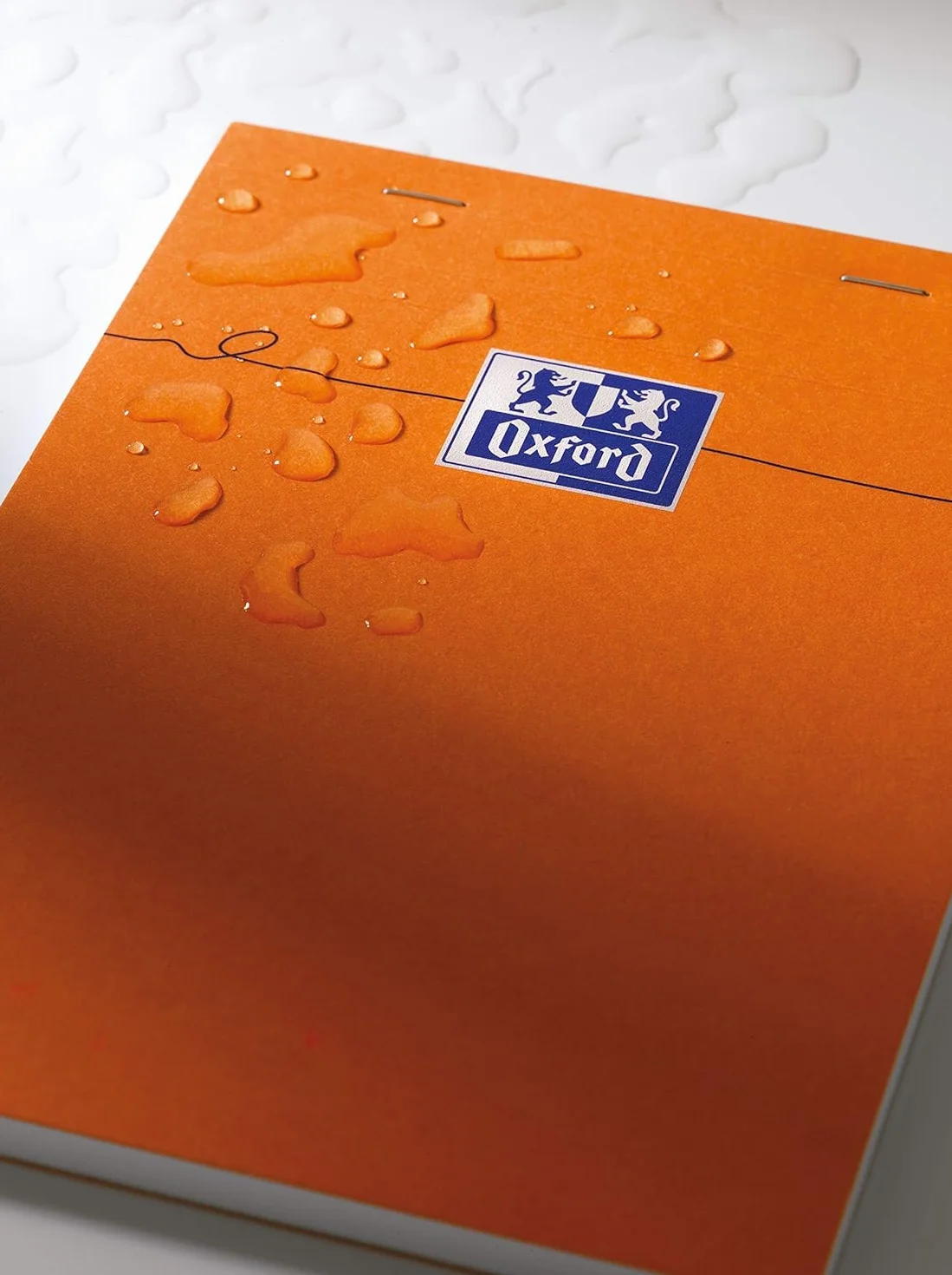 OXFORD Blocs-Notes A4 Petits Carreaux 5mm 80 Feuilles Orange Lot de 2