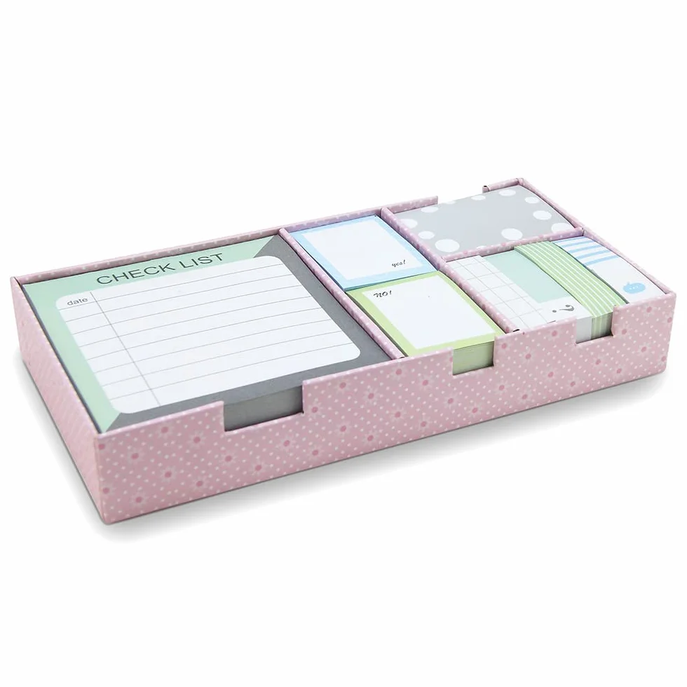 WAYTEX Ensemble 800 Notes Repositionnables Fantaisies Couleur Pastel Boîte Cadeau