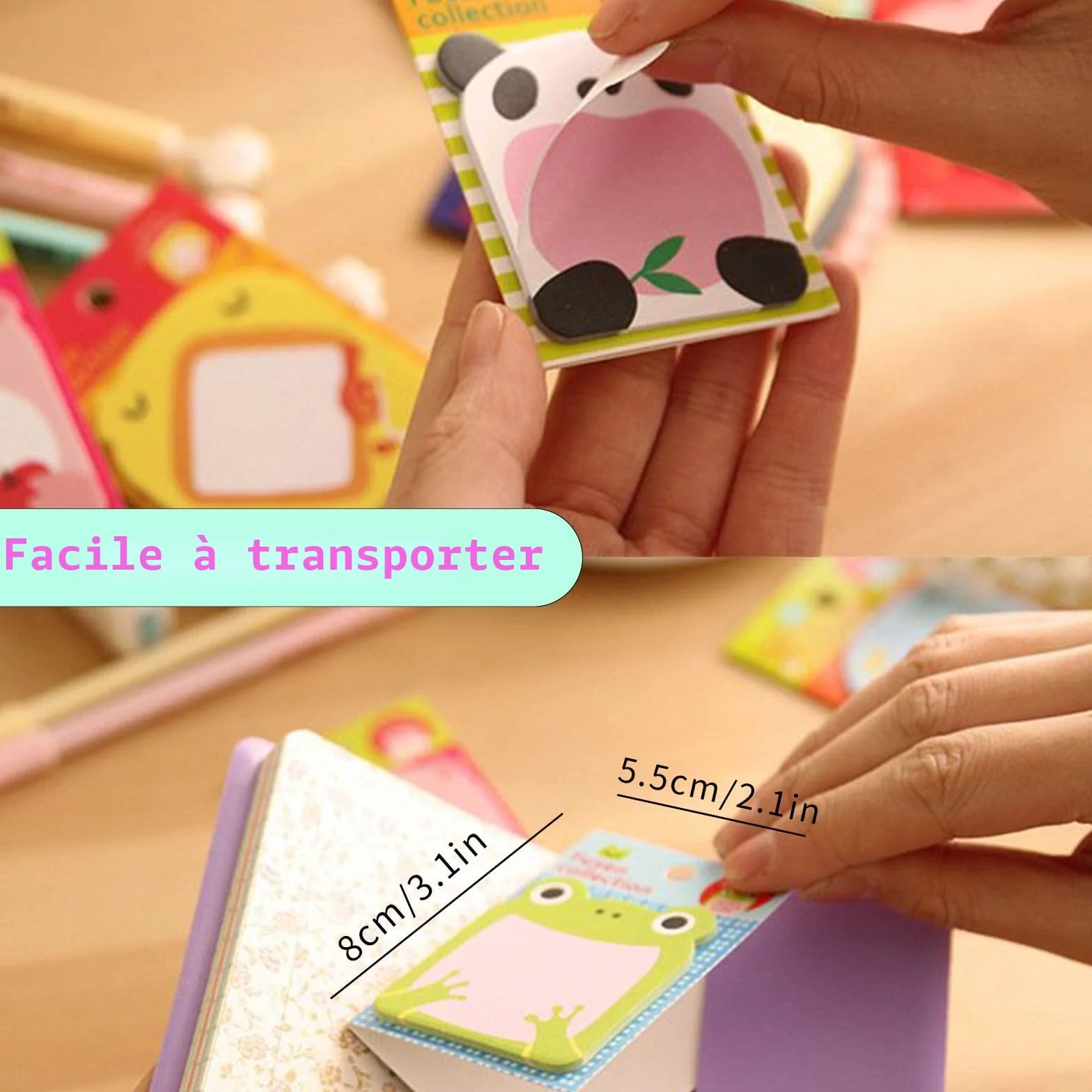 Blocs-notes autocollants pour enfants lot de 32 petits cadeaux
