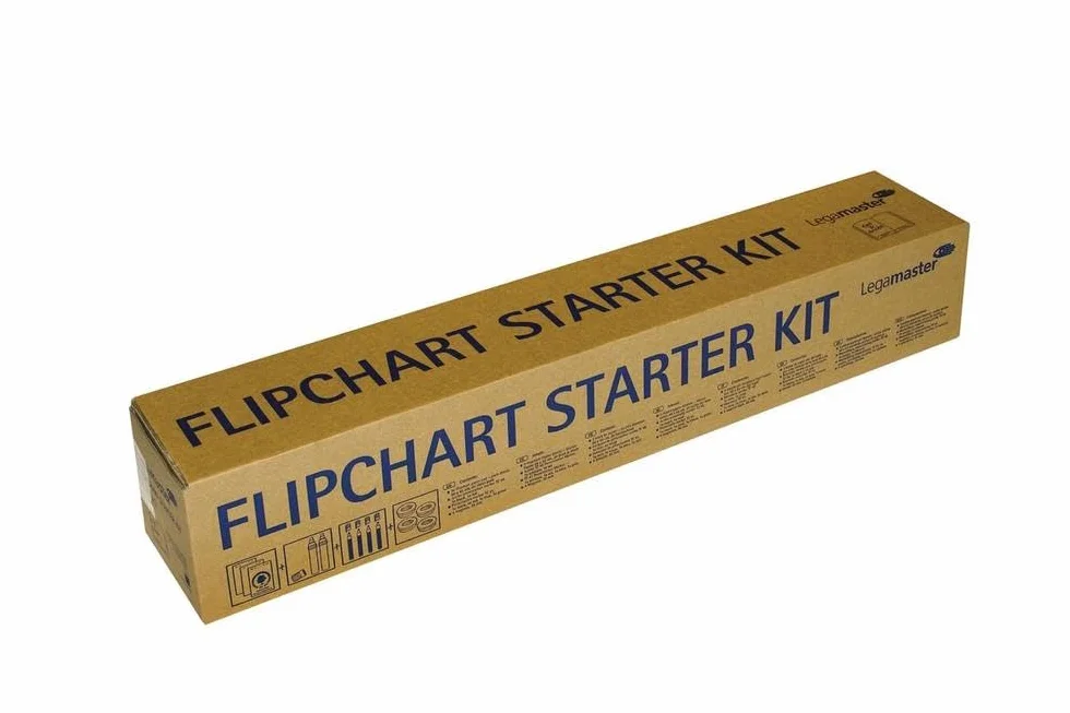 LEGAMASTER Kit de démarrage pour chevalet avec papier, marqueurs, aimants