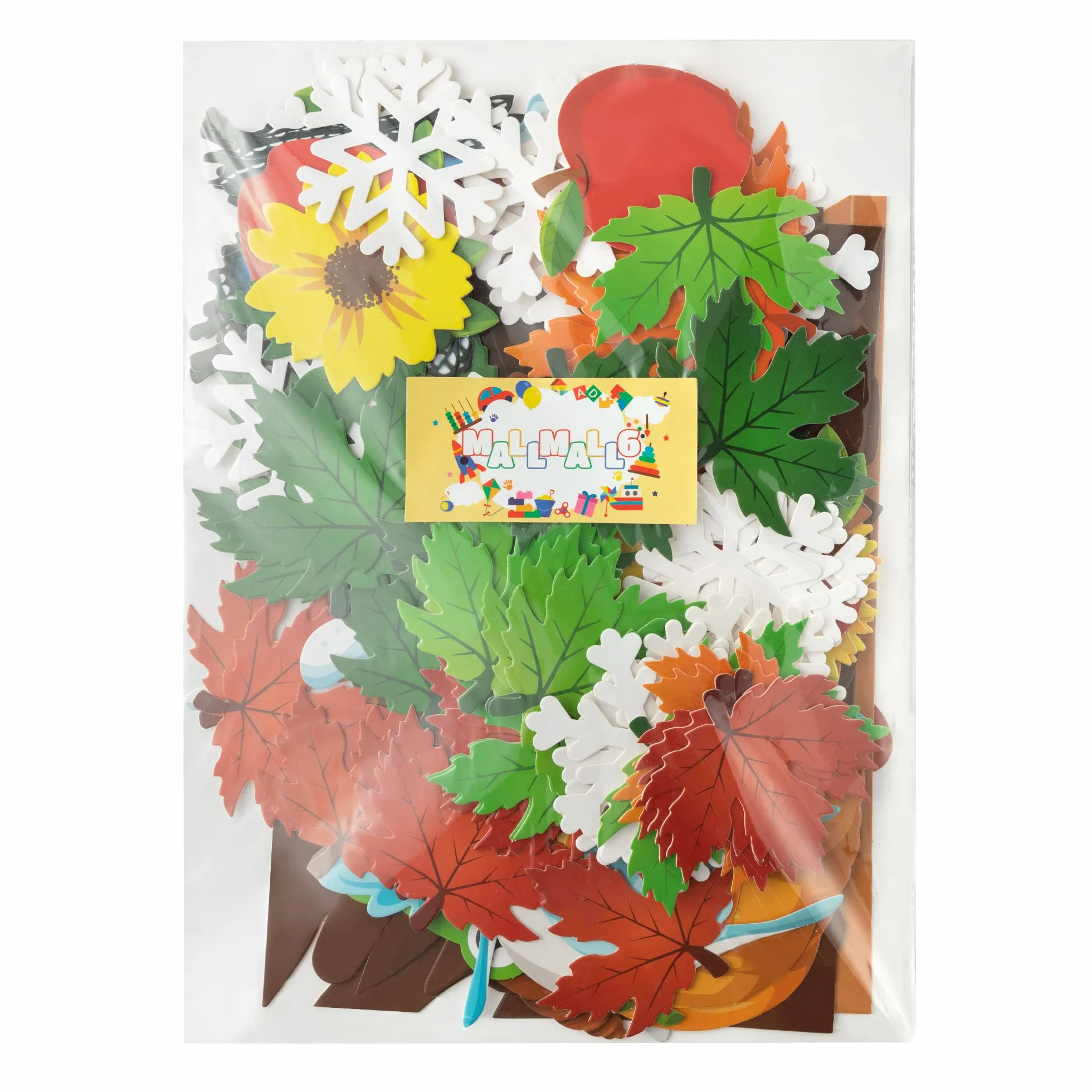 Lot de 198 tableaux d'affichage arbre saisonnier été automne hiver printemps - Décorations murales quatre saisons pour maternelle école