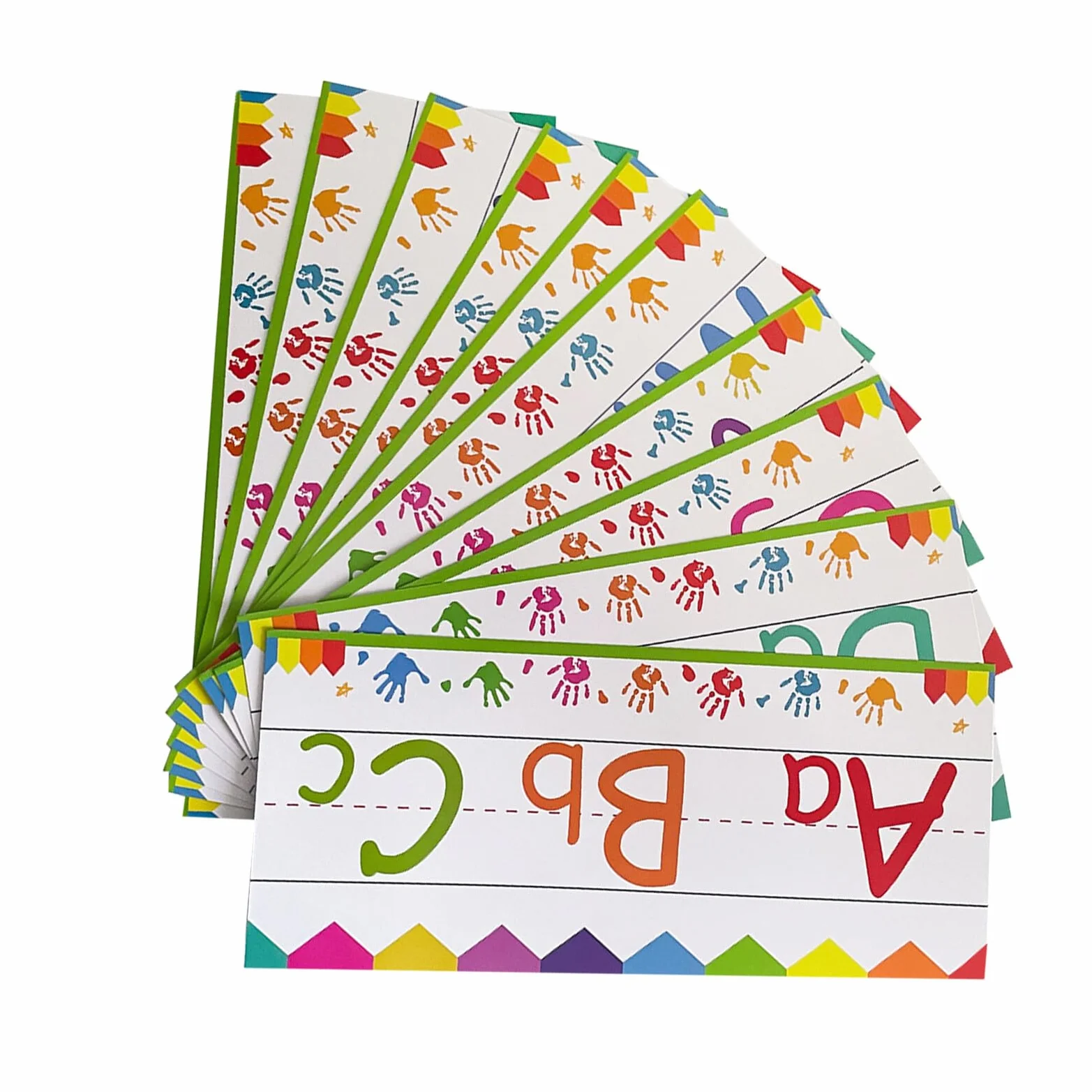 Alipis Lot de 12 Cartes Mémoire Alphabet et Chiffres Abc 0-10 Frise Murale Éducative pour Maternelle