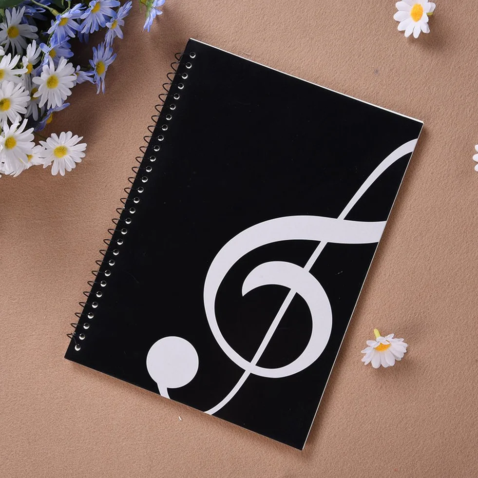 Carnet de notes de musique vierge 50 pages partitions piano à spirale