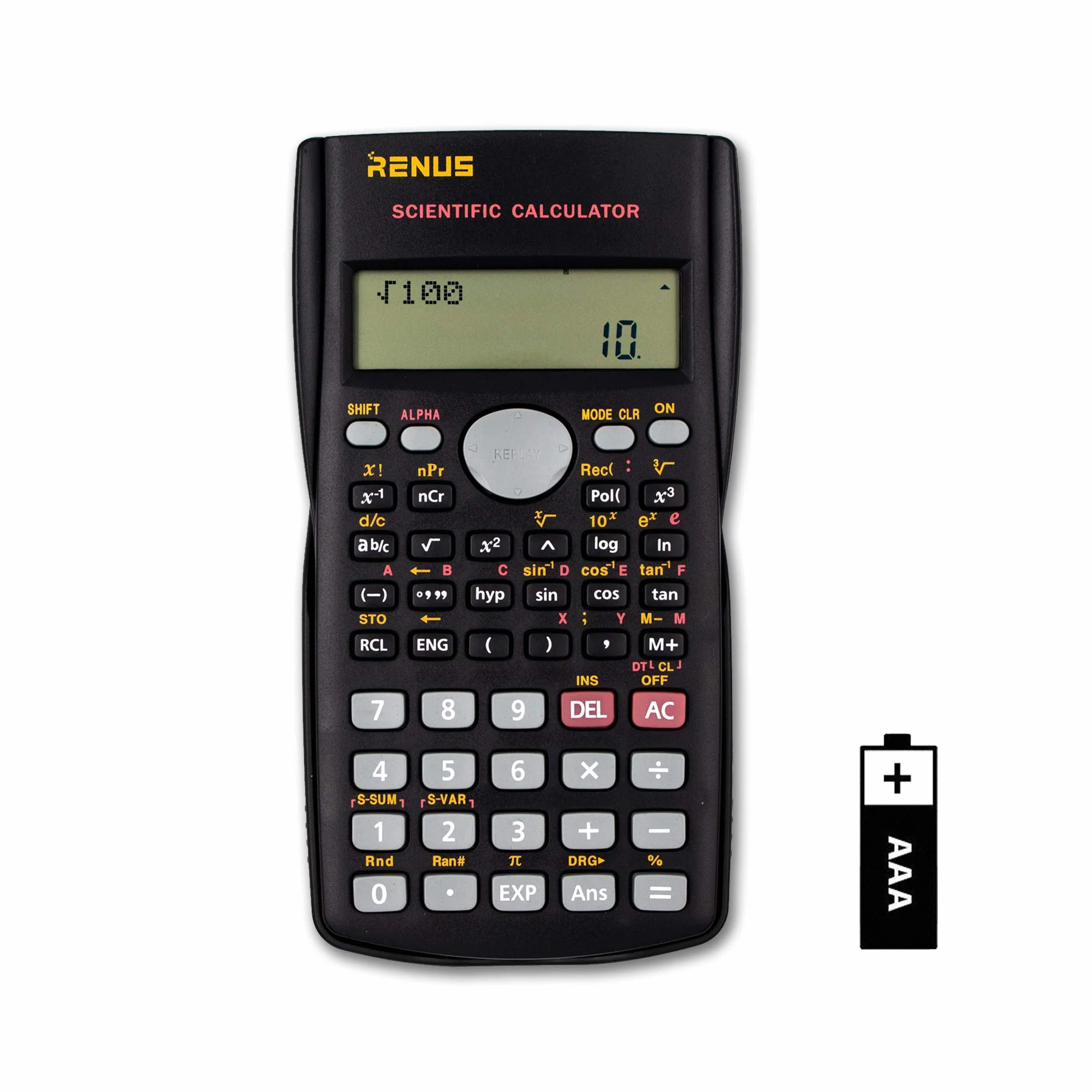 RENUS Calculatrice Scientifique Deux Lignes pour Étudiants Enseignants