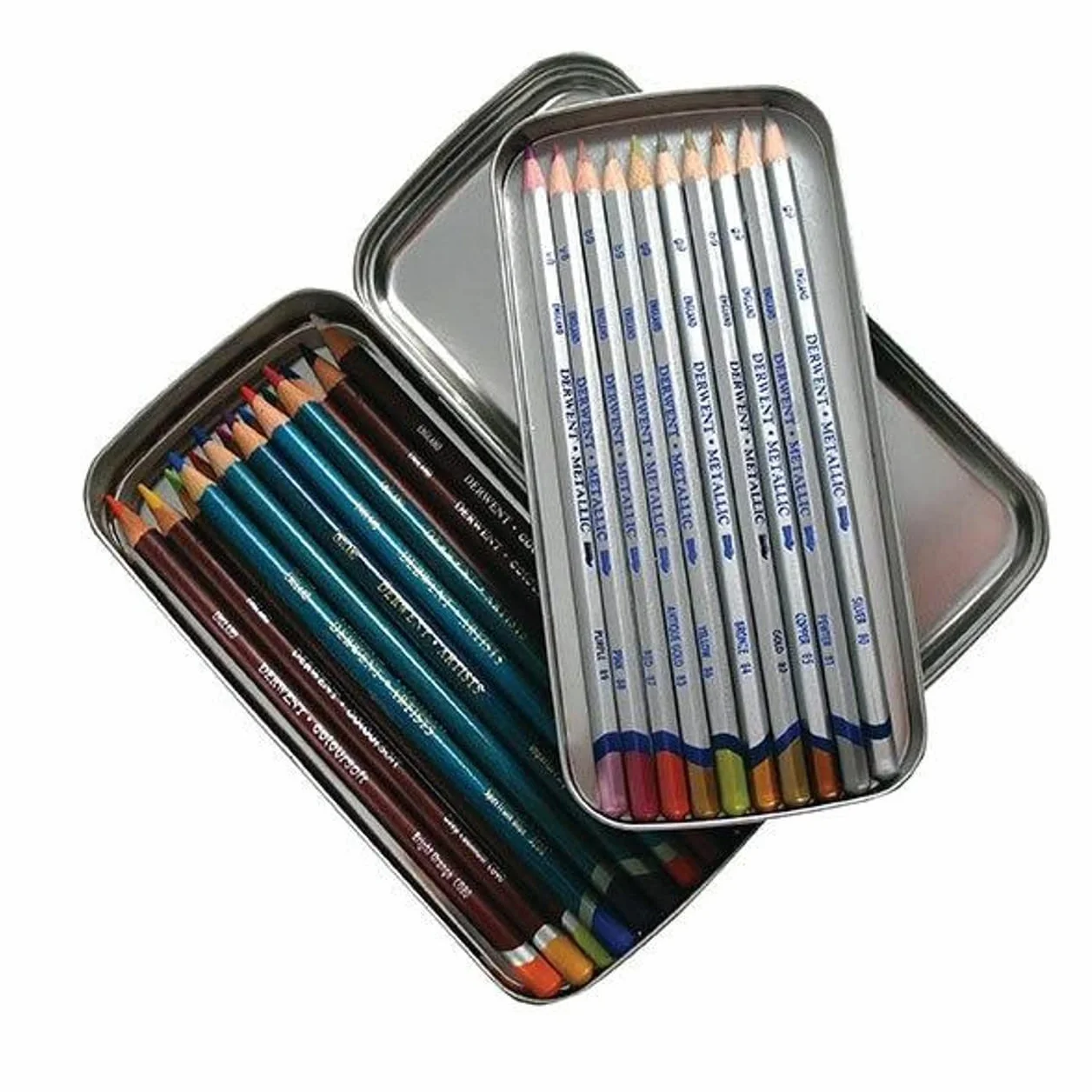 Derwent Boîte à Crayons 2 Étages Plateau Amovible Qualité Professionnelle