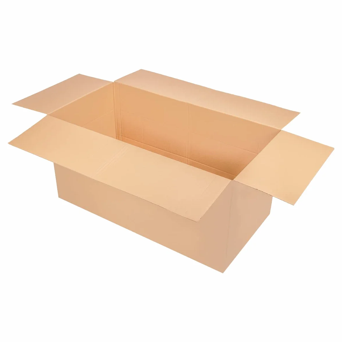 Carton pliable 1200 x 600 x 600 mm Arbre BC rainure hauteur 200, 400 mm DHL marron