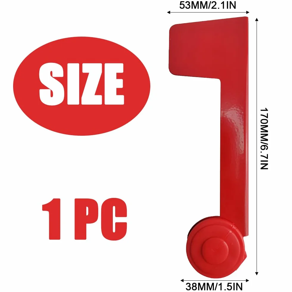 Boîte aux Lettres Métal Acier Extérieur Imperméable Anti-Rouille Alarme Support Postal Surélevé Signal Logo