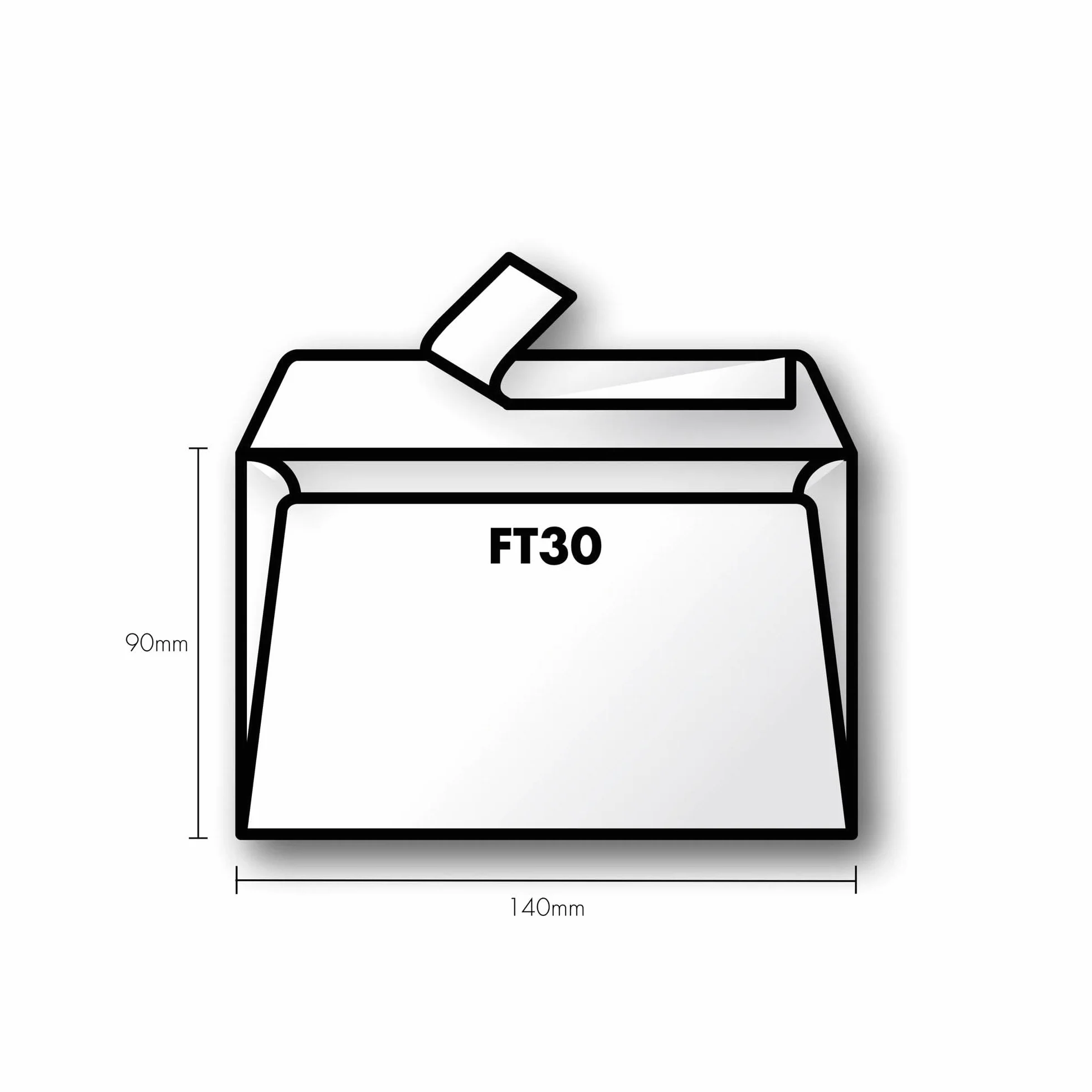 Clairefontaine Enveloppes Auto-Adhésives 9x14cm 120g/m² Rouge Groseille Paquet de 20