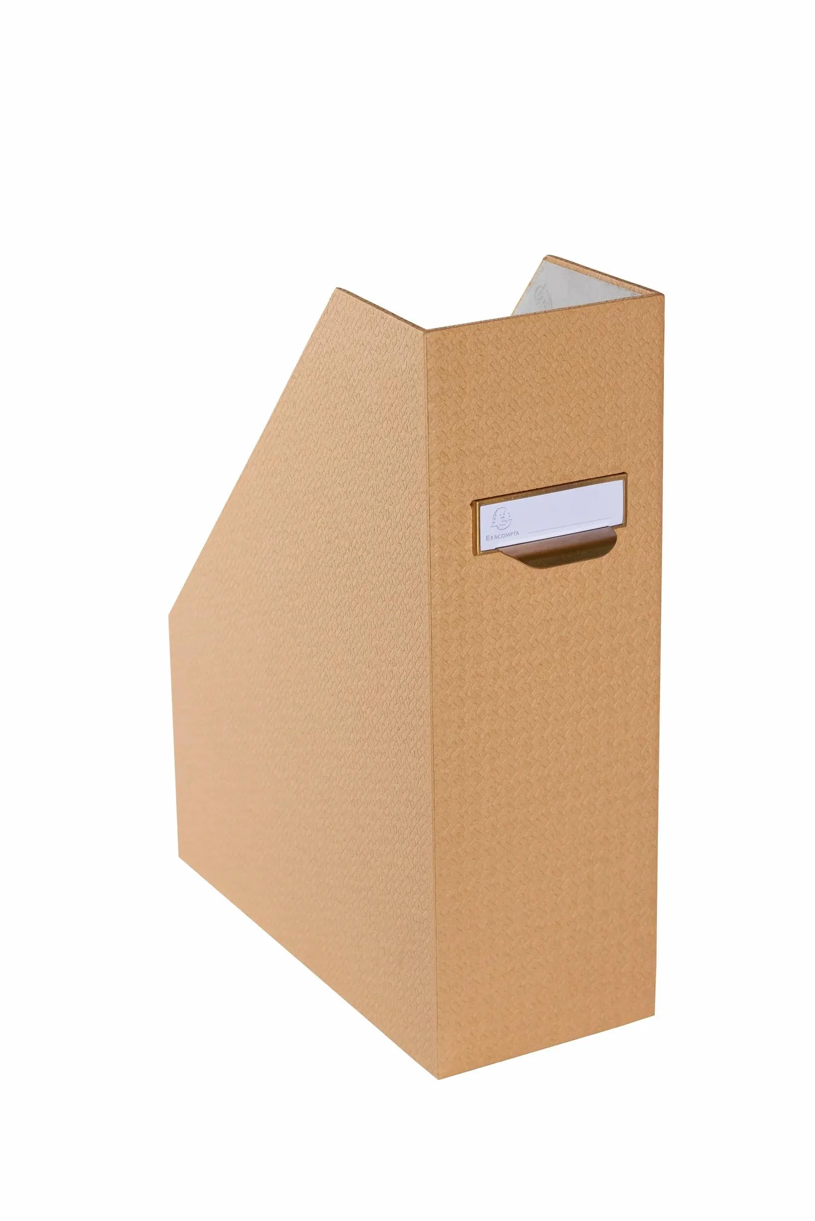 Exacompta Office By Me porte-revues carton 2 pièces A4 A4+ 31x25x10 cm beige