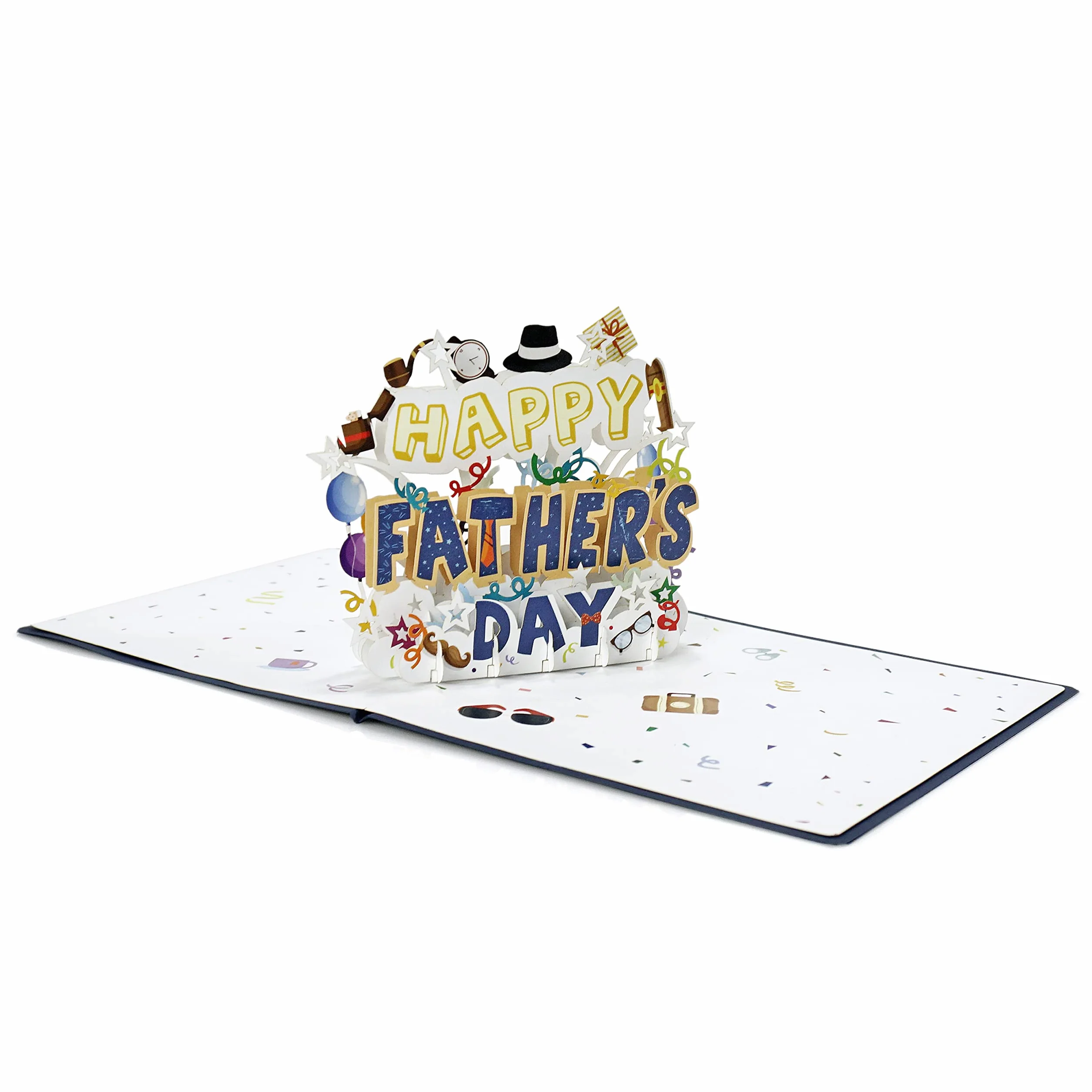 Carte fête des pères Pop Up HPFD - Carte anniversaire 3D pour hommes mari frère