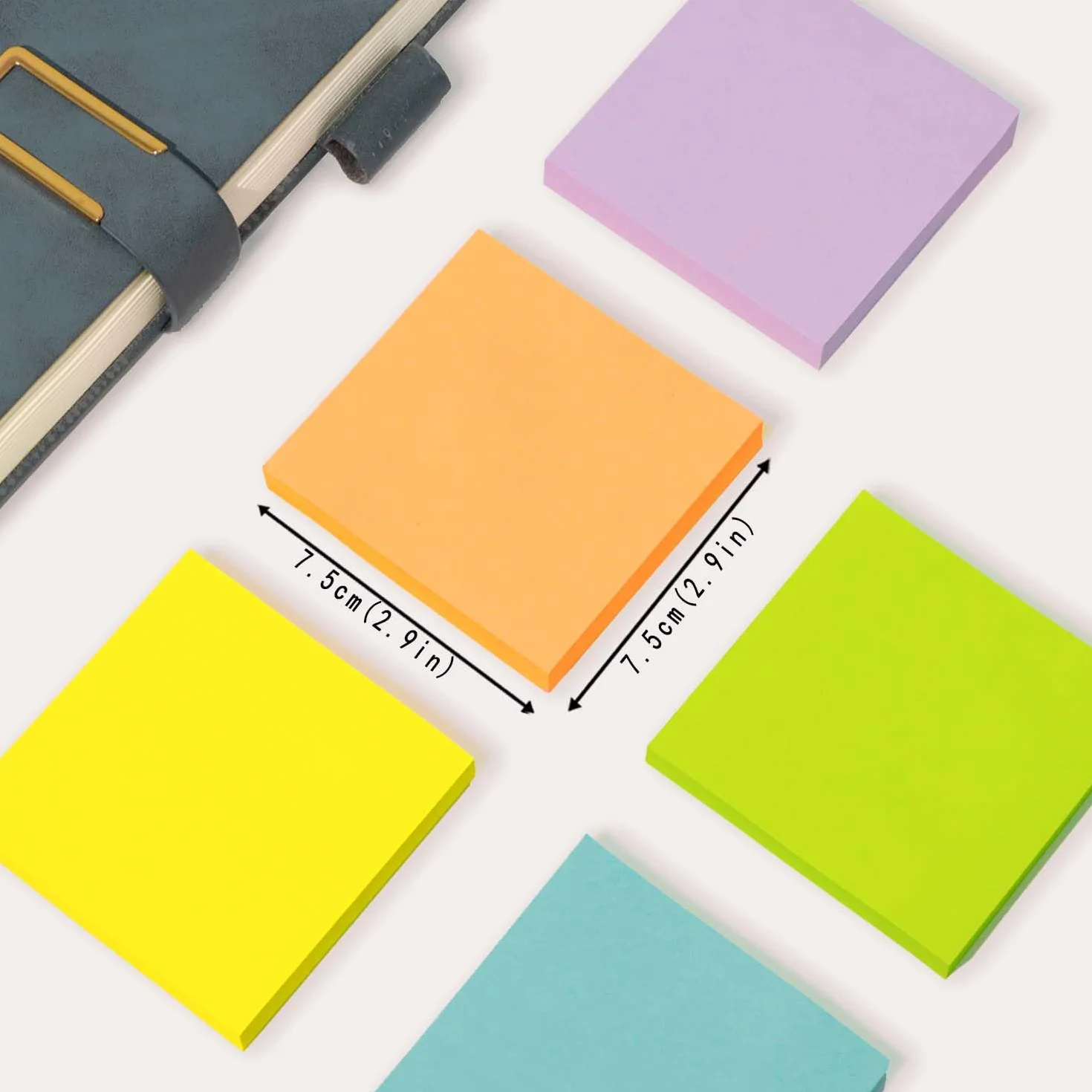 AiTodos Sticky Notes 800pcs 8 Couleurs Marquer Pages Surligner