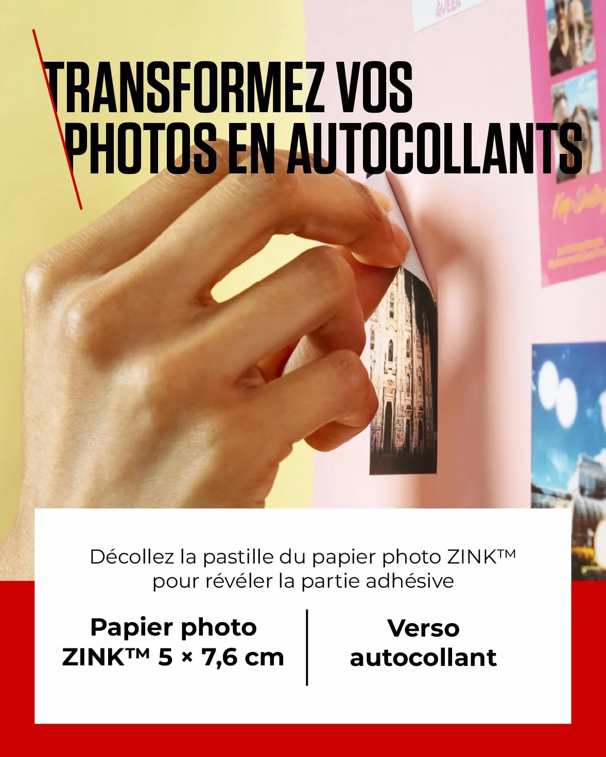 Canon ZINK ZP2050 Papier photo Z-Ink 50 feuilles