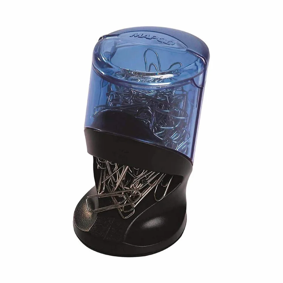 MAPED Evolys Distributeur de trombones 100 pièces Noir Bleu transparent