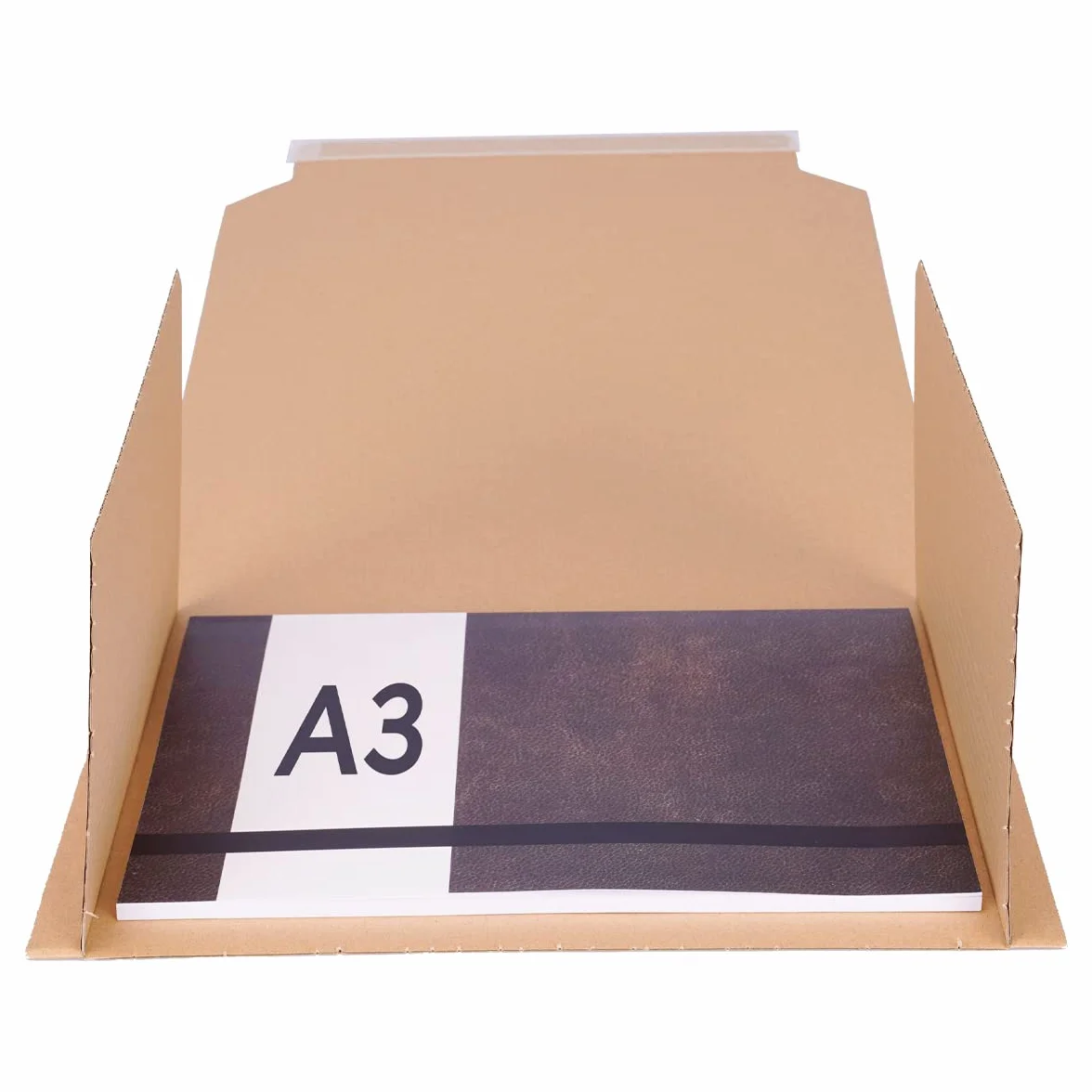 Lot de 50 emballages autocollants pour livres A3 430 x 310 x 10-60 mm