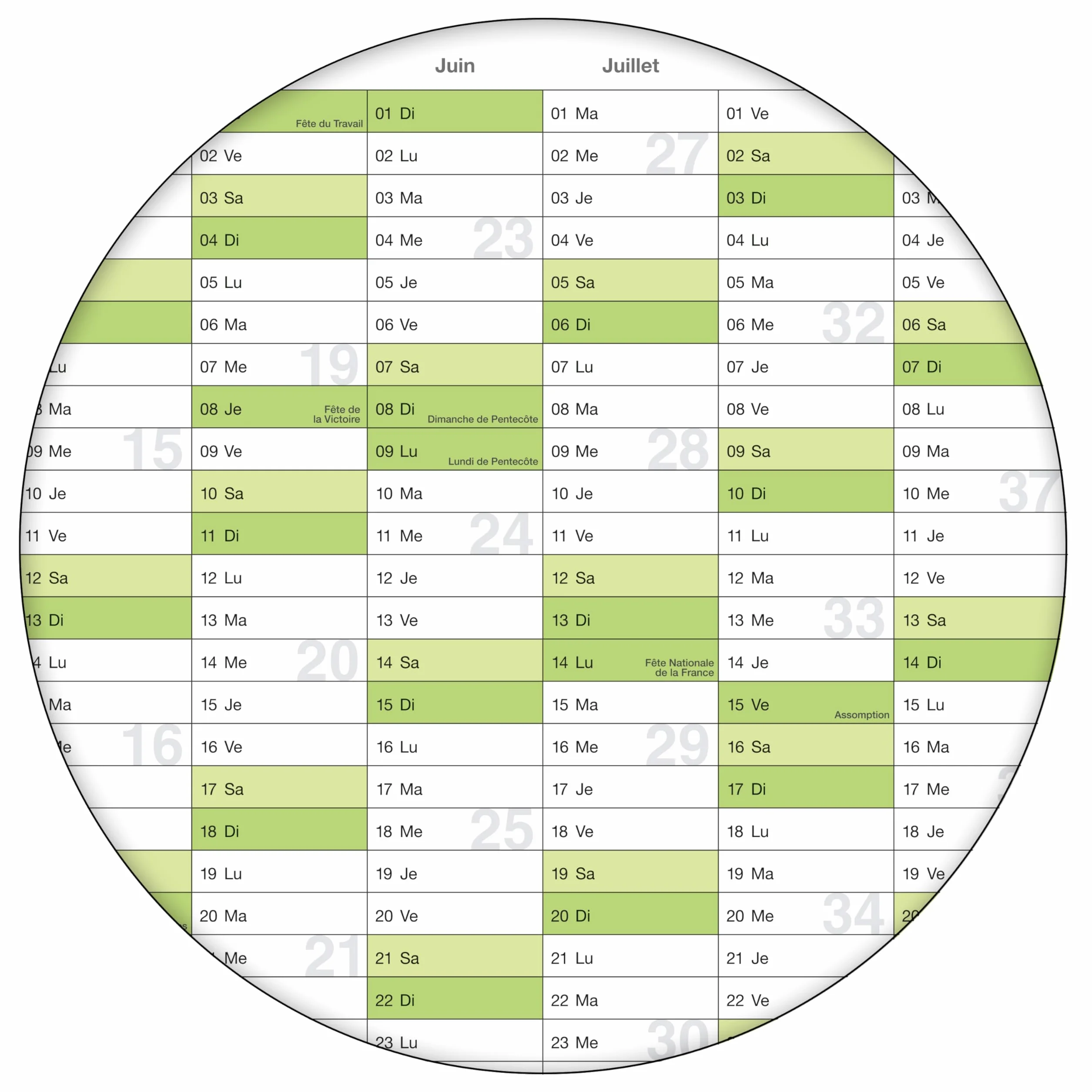Calendrier mural effaçable DIN B1 100x70 cm 2026 – planner annuel réinscriptible plastifié avec 4 marqueurs et 1 éponge – version française