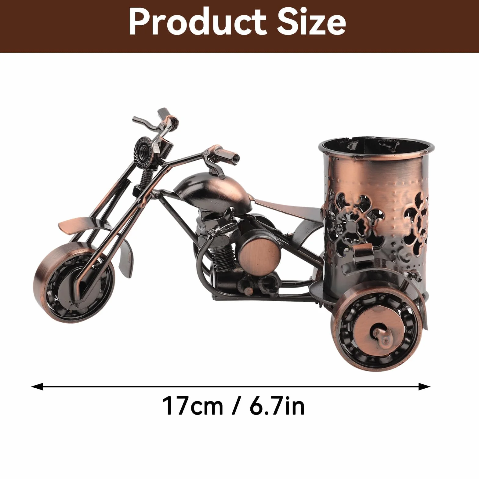 HERCHR Porte-Crayon Porte-Stylo Moto Bureau