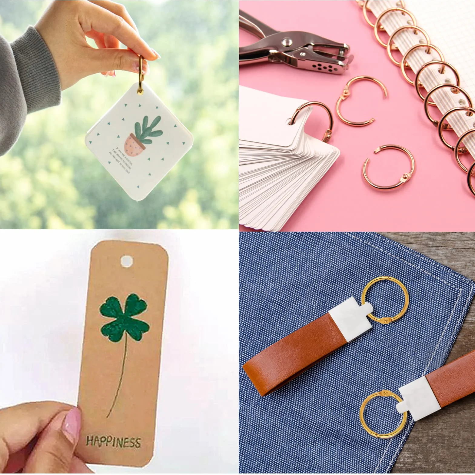 Anneaux de reliure en métal 19 mm Vegena Lot de 100 pour livres et albums de scrapbooking
