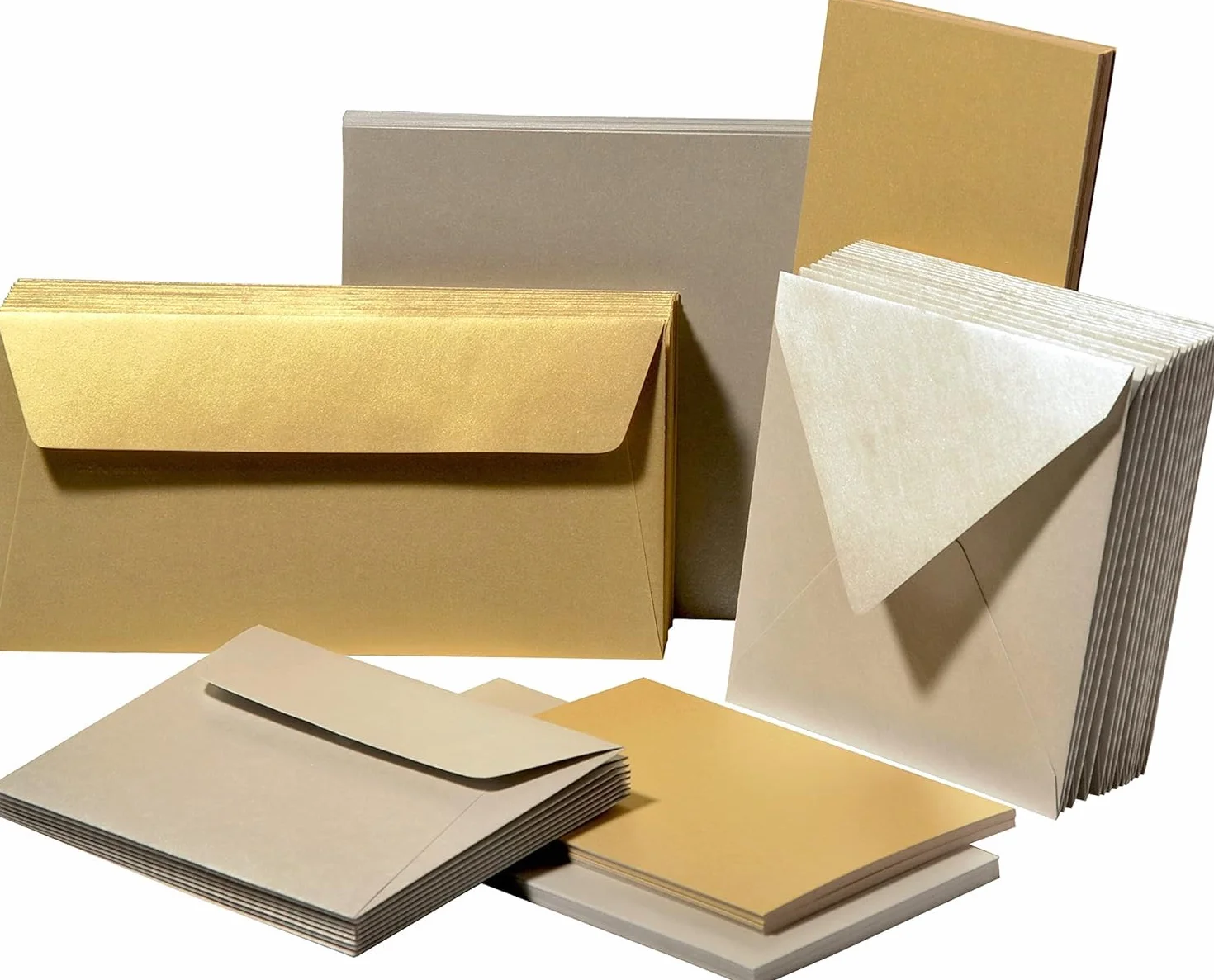 Clairefontaine Cartes Simples C6 11x15,5cm 210g/m² Ivoire Irisé Papier Premium Lisse Paquet de 25