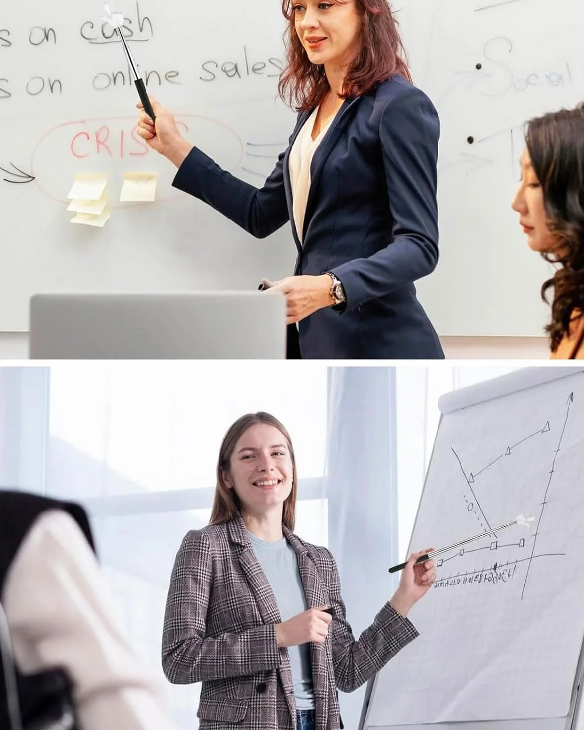 Pointeur télescopique pour enseignant, mini stylo d'enseignement, pointeur de doigt rétractable pour tableau blanc et présentations