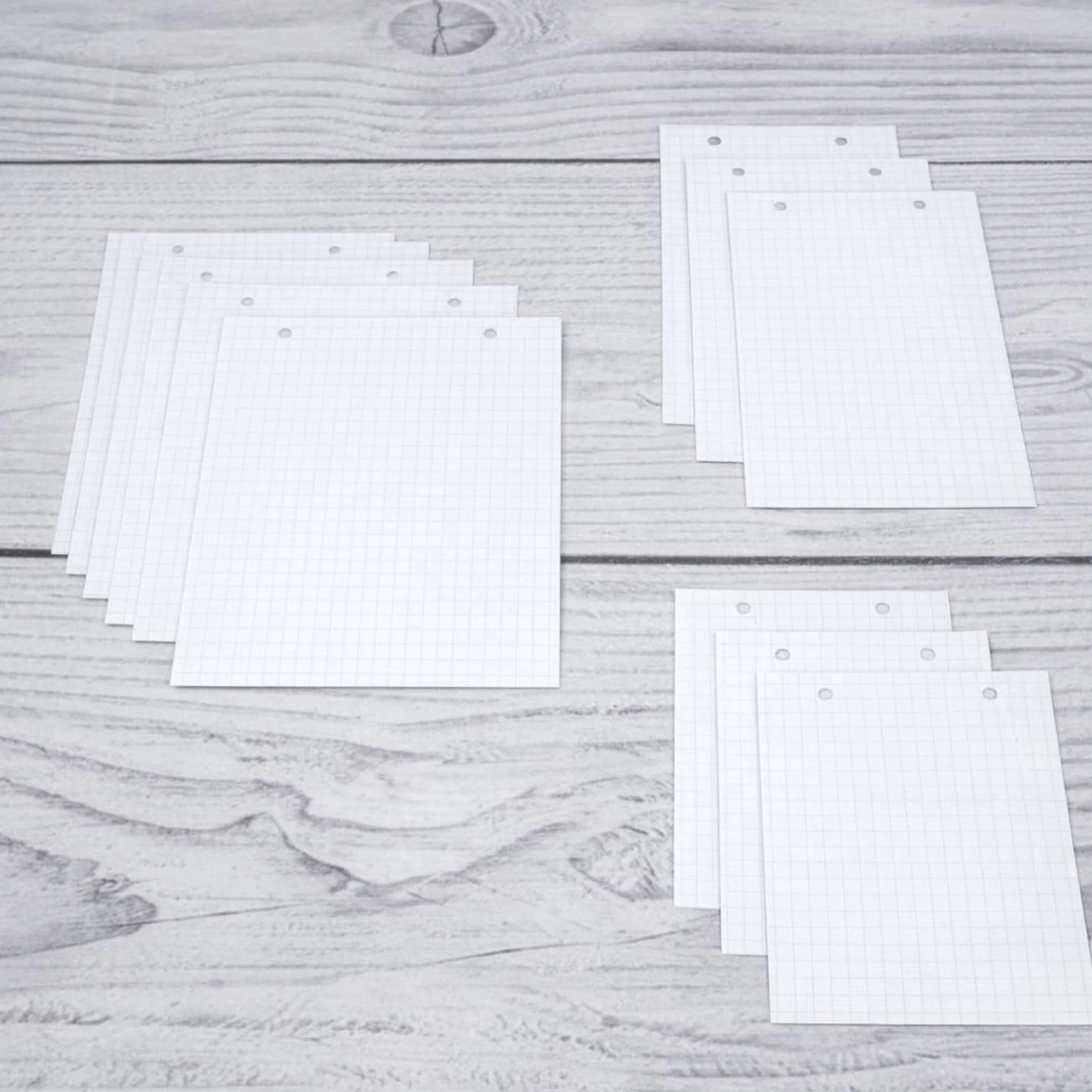 Exacompta Pack Classeur 3 Étuis 100 Fiches Bristol Quadrillées 5x5 Perforées 100 x 150 mm Compatible Imprimante Jet d'Encre Laser Photocopieur Blanc