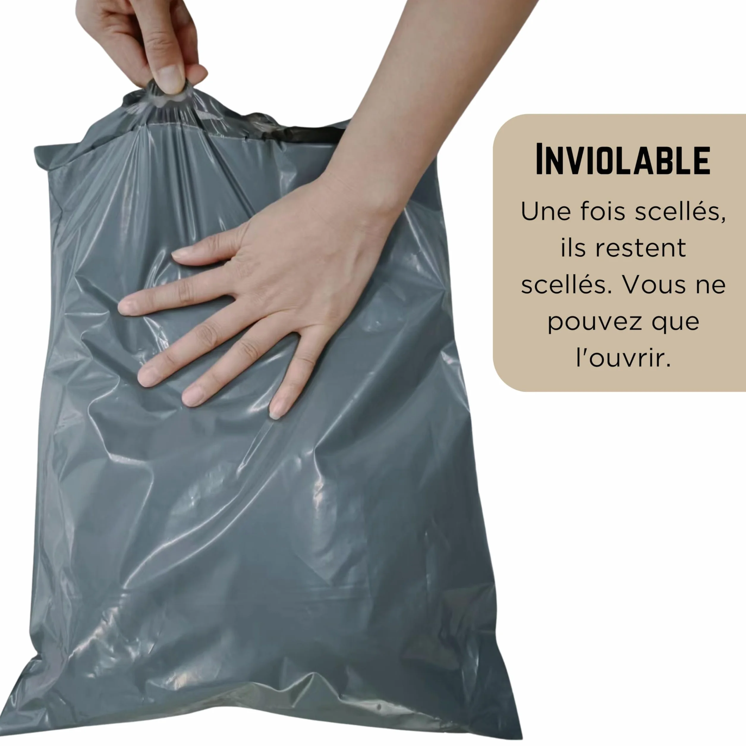 Double Dragon 60 Mixed Size Self-Seal Mailer Bags Tamper-Proof Plastic Packaging Grey 4 Sizes