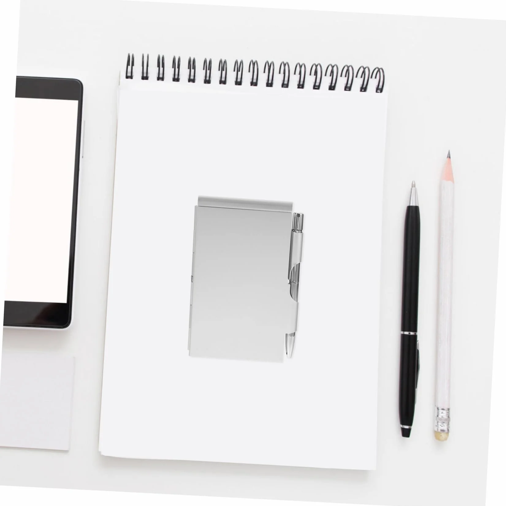 NUOBESTY Lot De 2 Petits Carnets De Voyage En Métal Avec Stylo