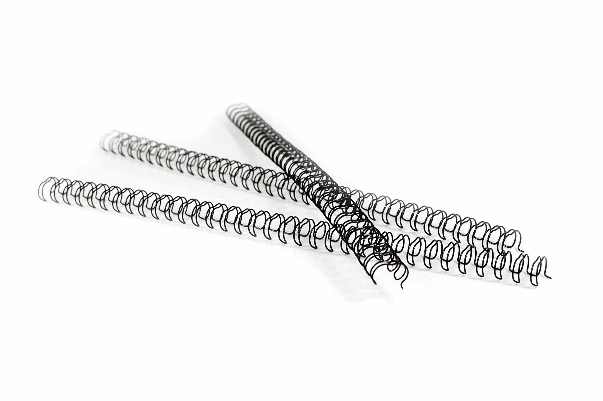 Pavo Spirales de reliure métallique A4 6,4 mm 34 boucles pas 3:1 capacité 1-35 feuilles noir lot de 100