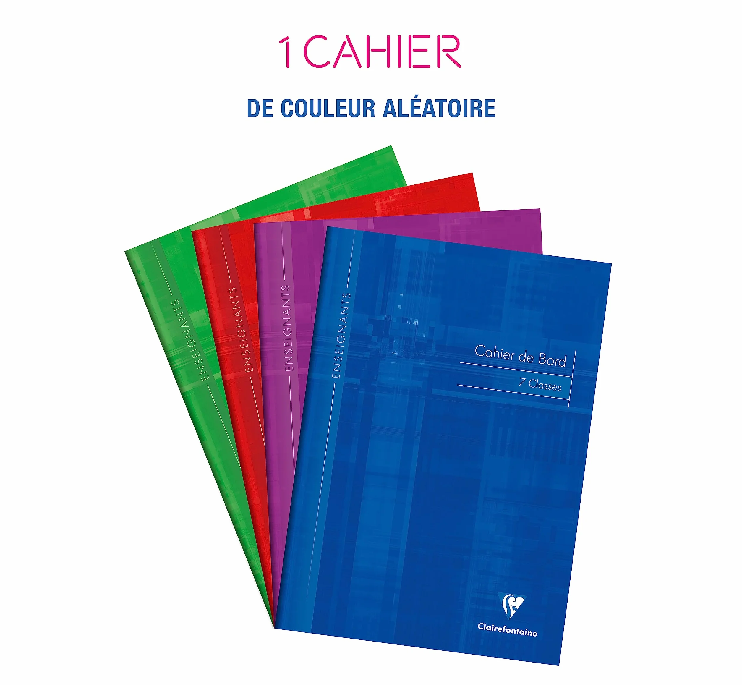 Clairefontaine Cahier de Bord Agrafé A4 21x29,7 cm 48 Pages Papier Registre Vert 110 g