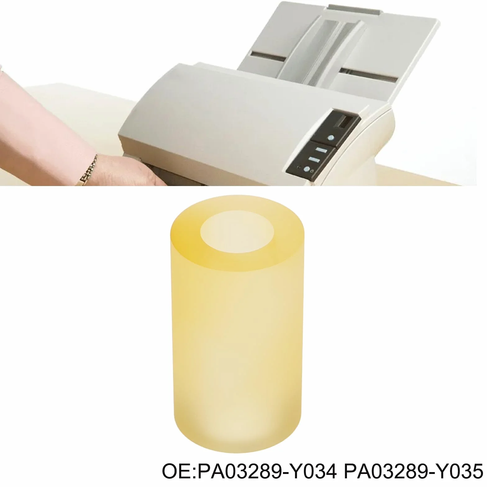 Rouleau d'alimentation et de sortie d'imprimante 4 pièces pneu en caoutchouc compatible Fujitsu fi-4120c fi-4220c