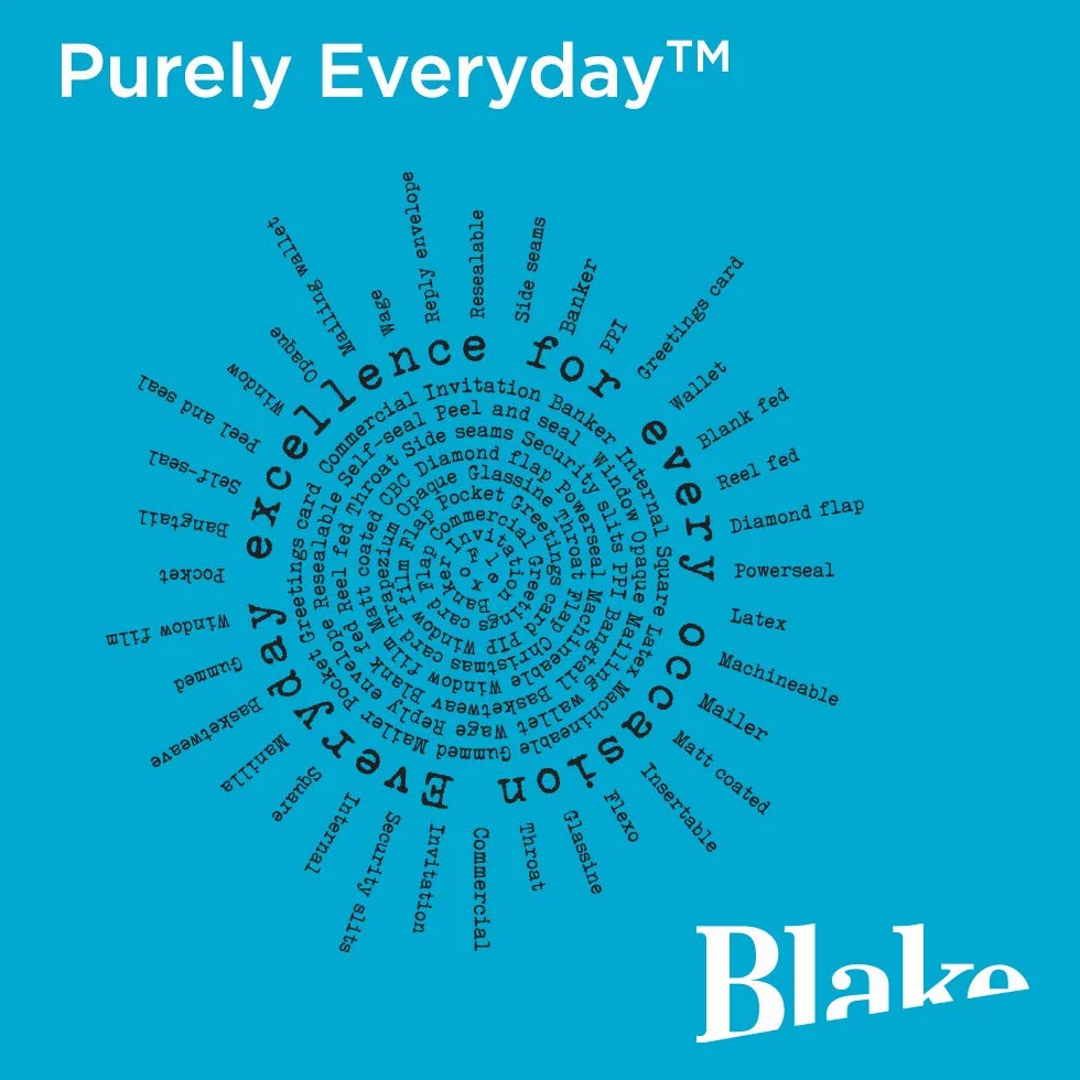 Blake Purely Everyday DL 110 x 220 mm Enveloppes Autocollante Blanc Boîte de 50